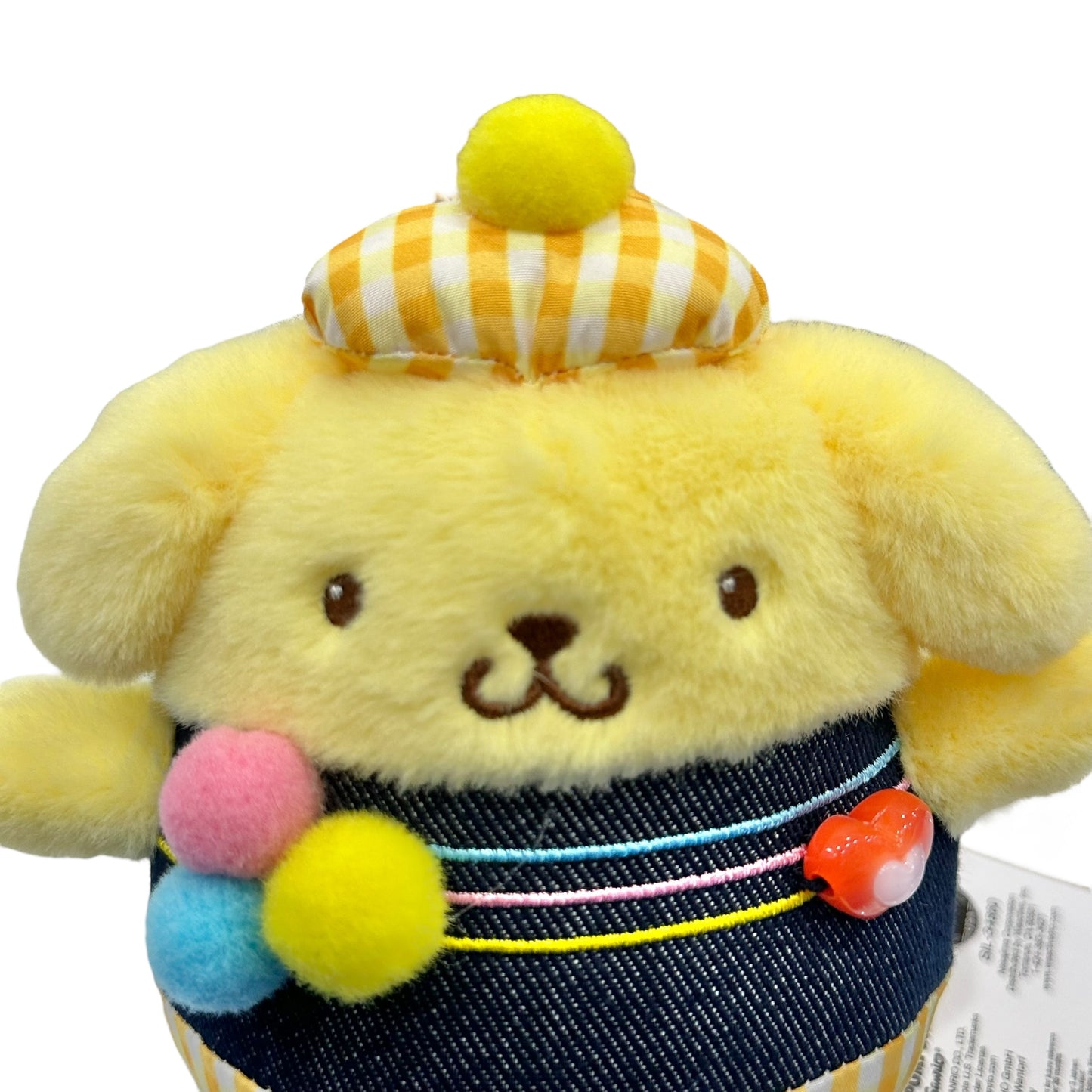 Pompompurin "Gingham Denim" Mascot Clip On