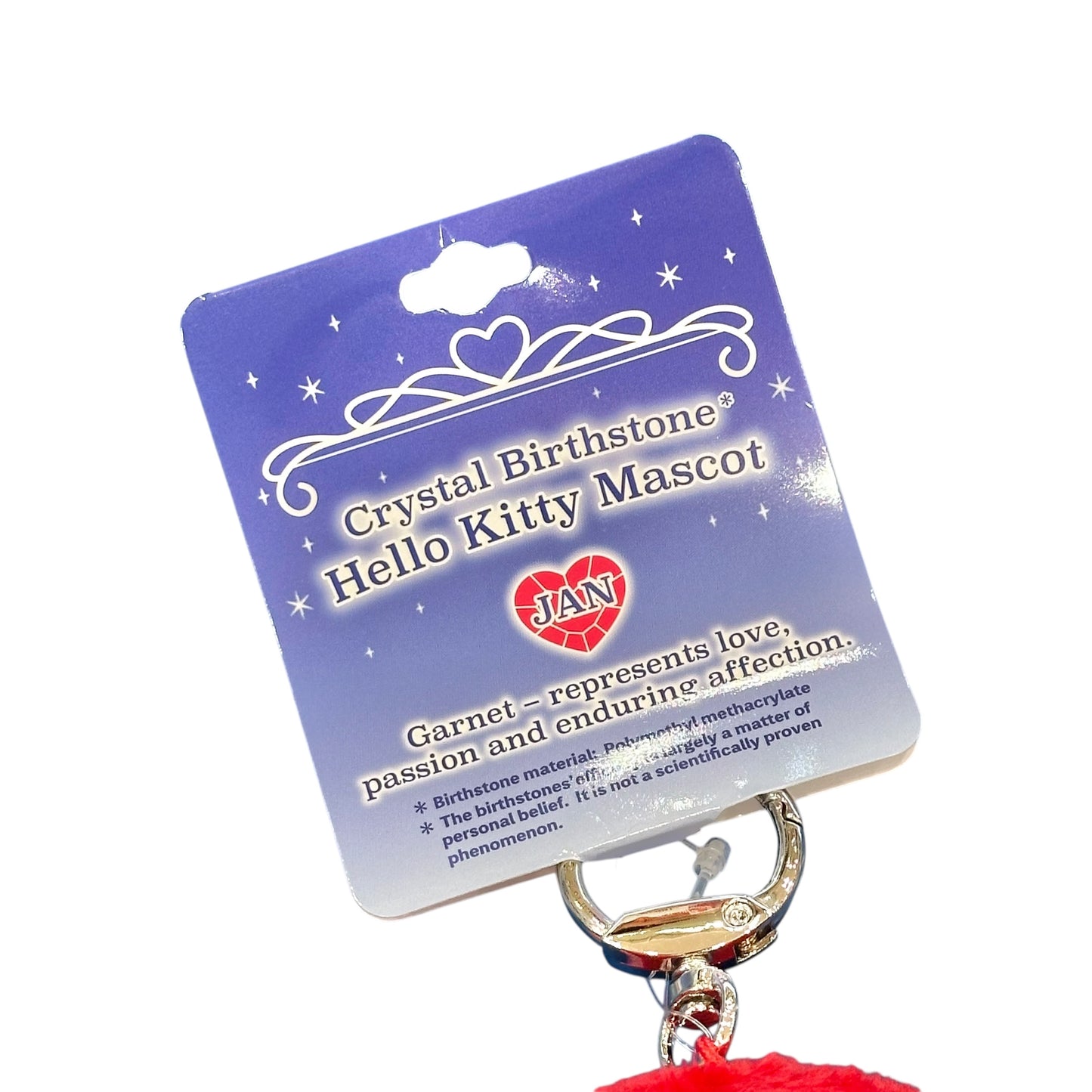 Hello Kitty "Jan Birthstone" Mascot Metal Clip-On