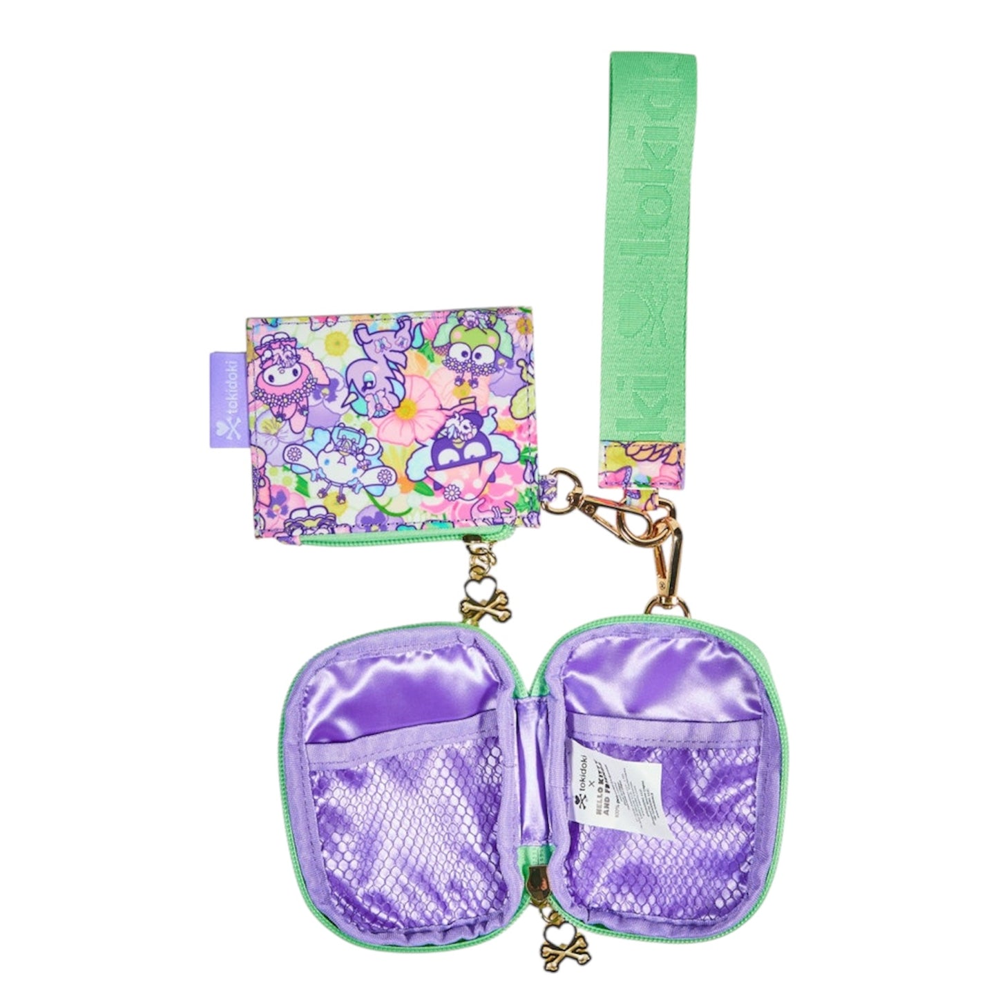 tokidoki x Hello Kitty & Friends "Butterfly Garden" 2-Pouch Wristlet