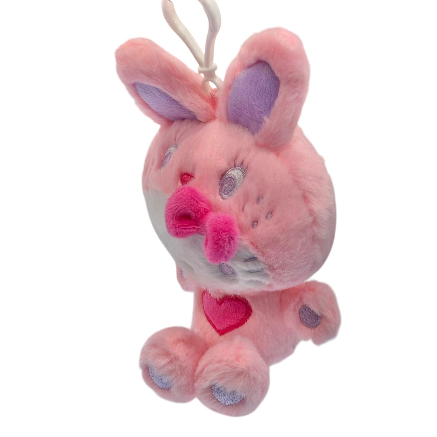 Hello Kitty "Pink Colorful Bunny" Mascot Key Clip