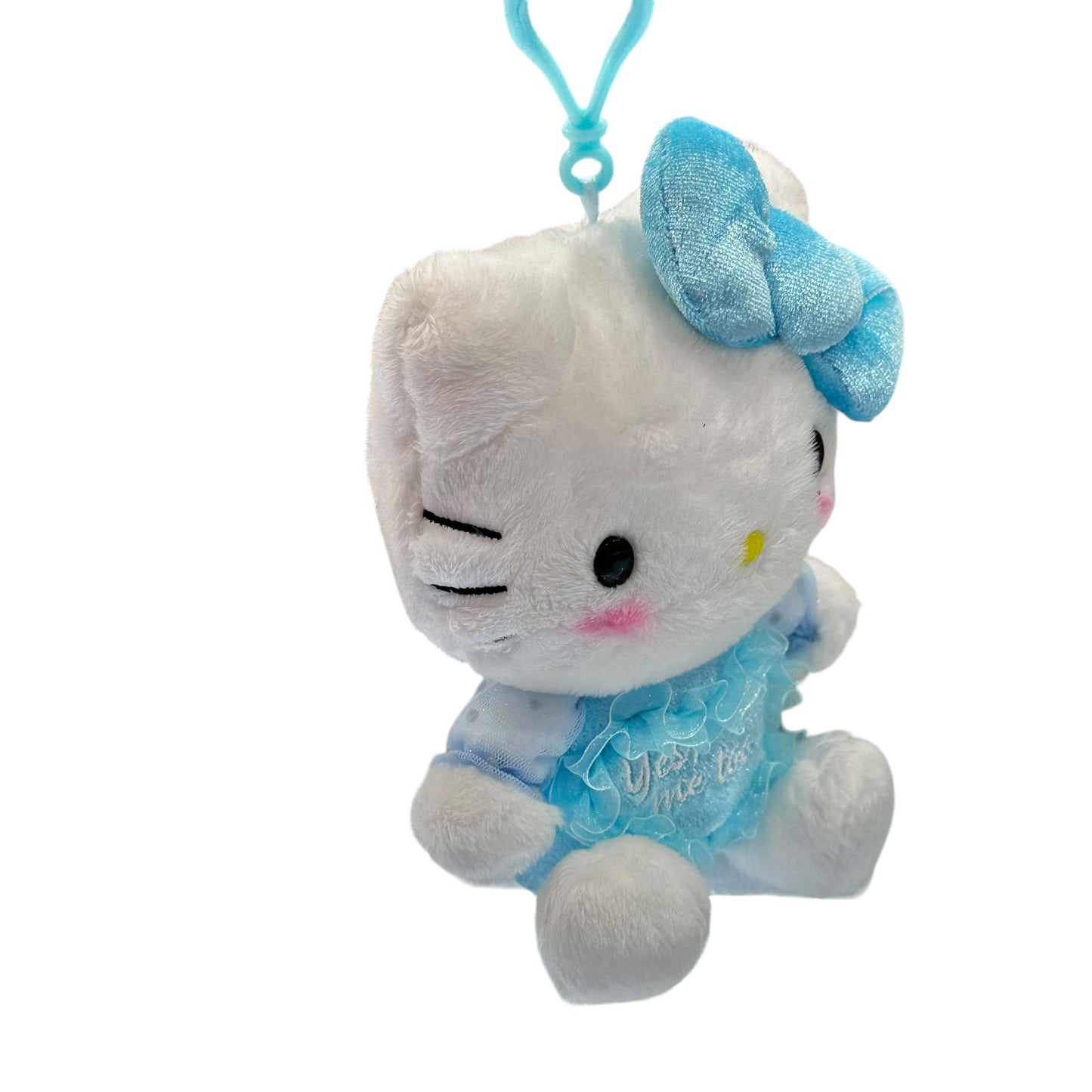 Hello Kitty "Yes, Me Too" Message Mascot Clip On Plush
