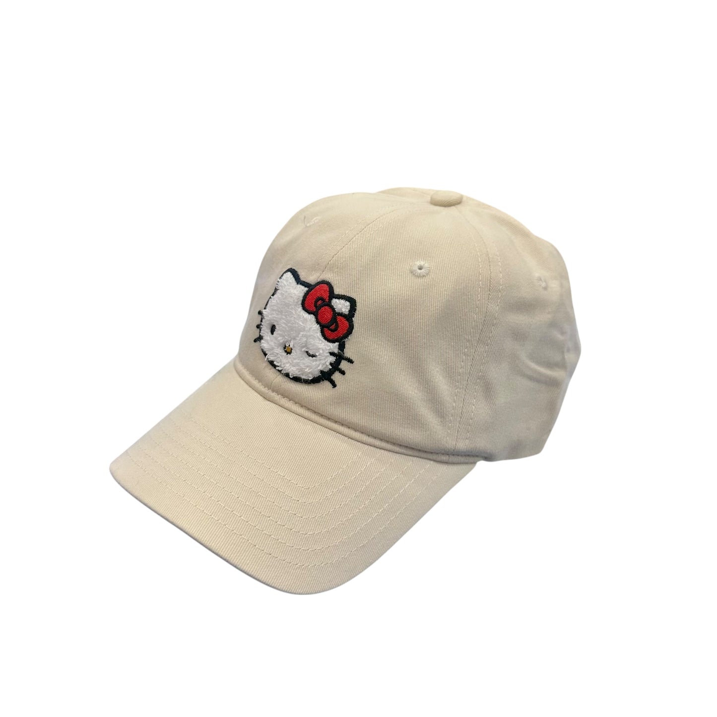 Hello Kitty "Chenille" Patch Pigment Cap (Off White)