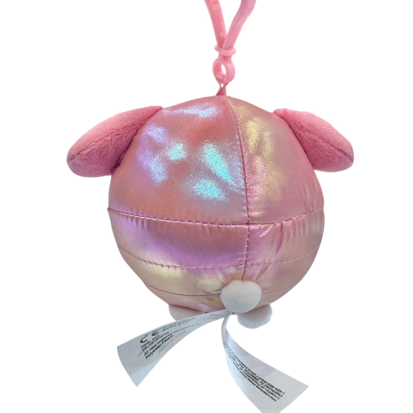 My Melody "Shiny Hooded Puffer Jacket" Mascot Clip On Plush