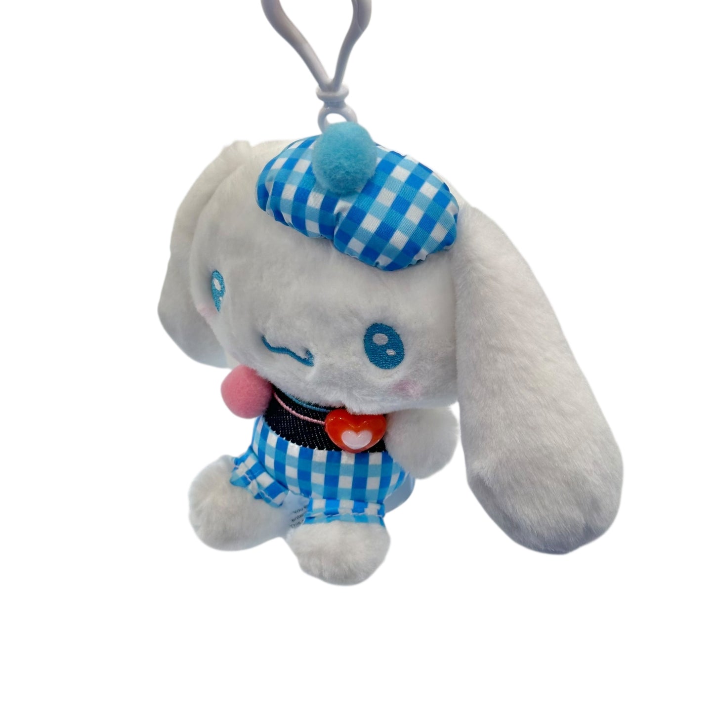 Cinnamoroll "Gingham Denim" Mascot Clip On