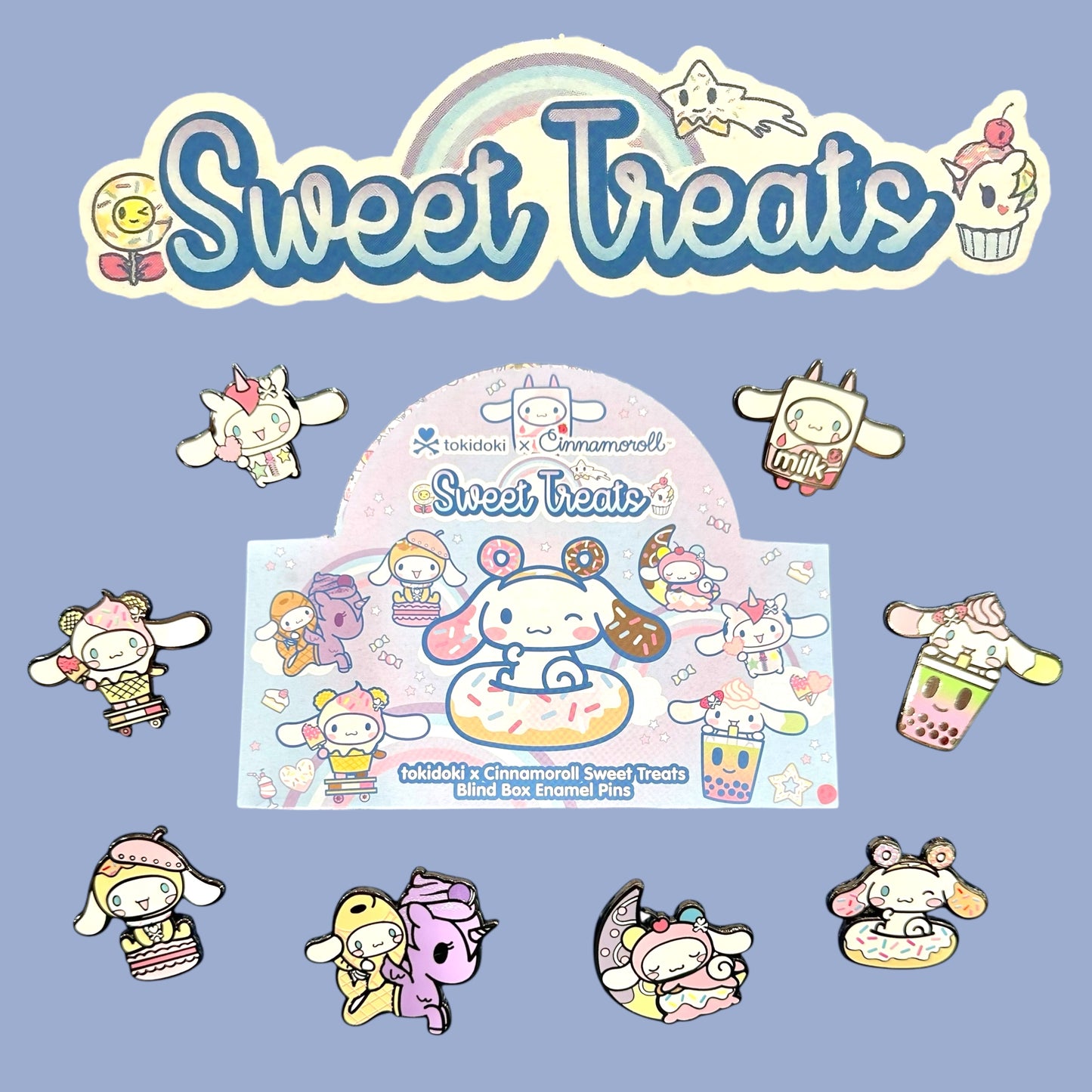 tokidoki x Cinnamoroll "Sweet Treats" Enamel Pin