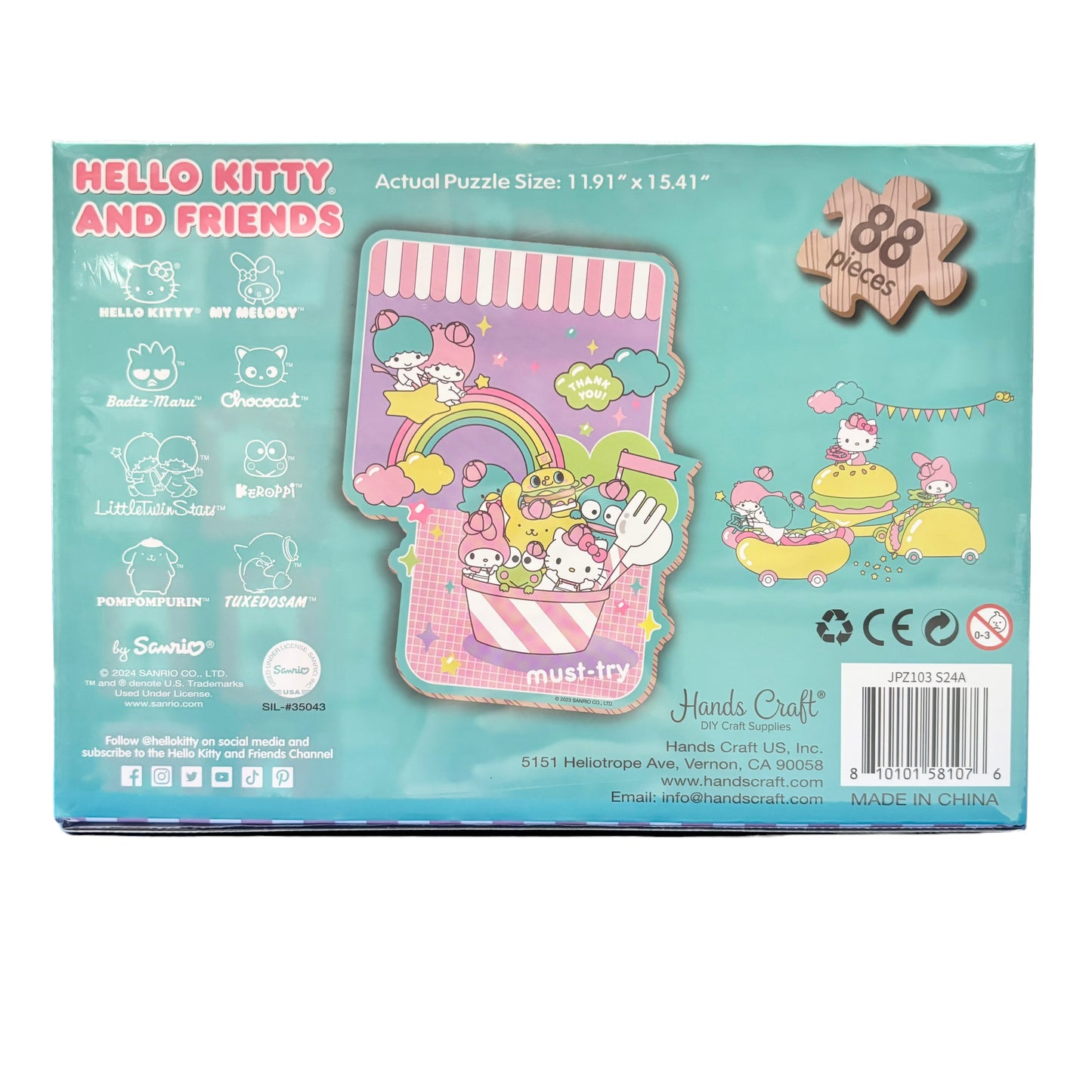 Sanrio Characters Wooden Jigsaw Puzzle