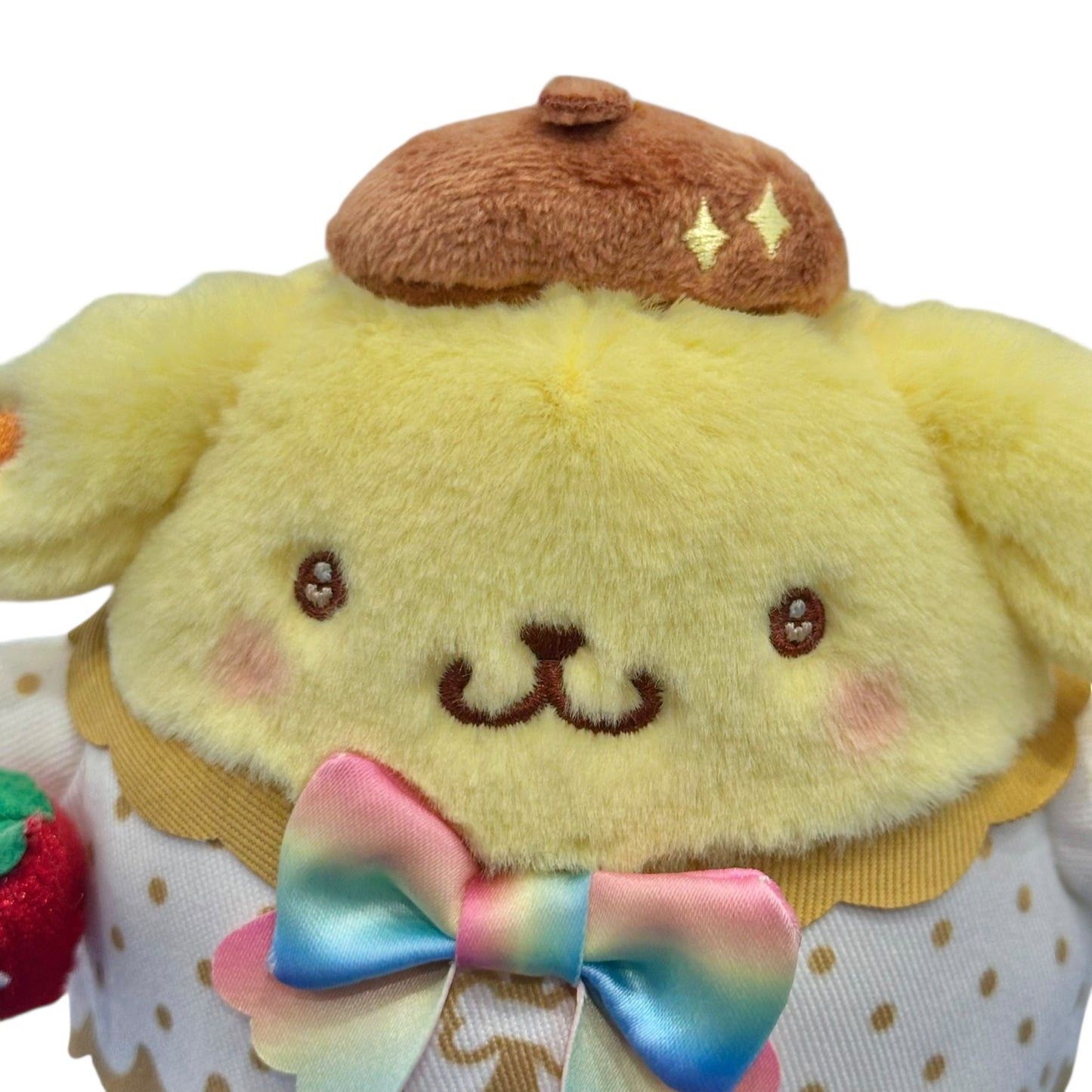 Pompompurin "Strawberry Rainbow" Mascot Clip On