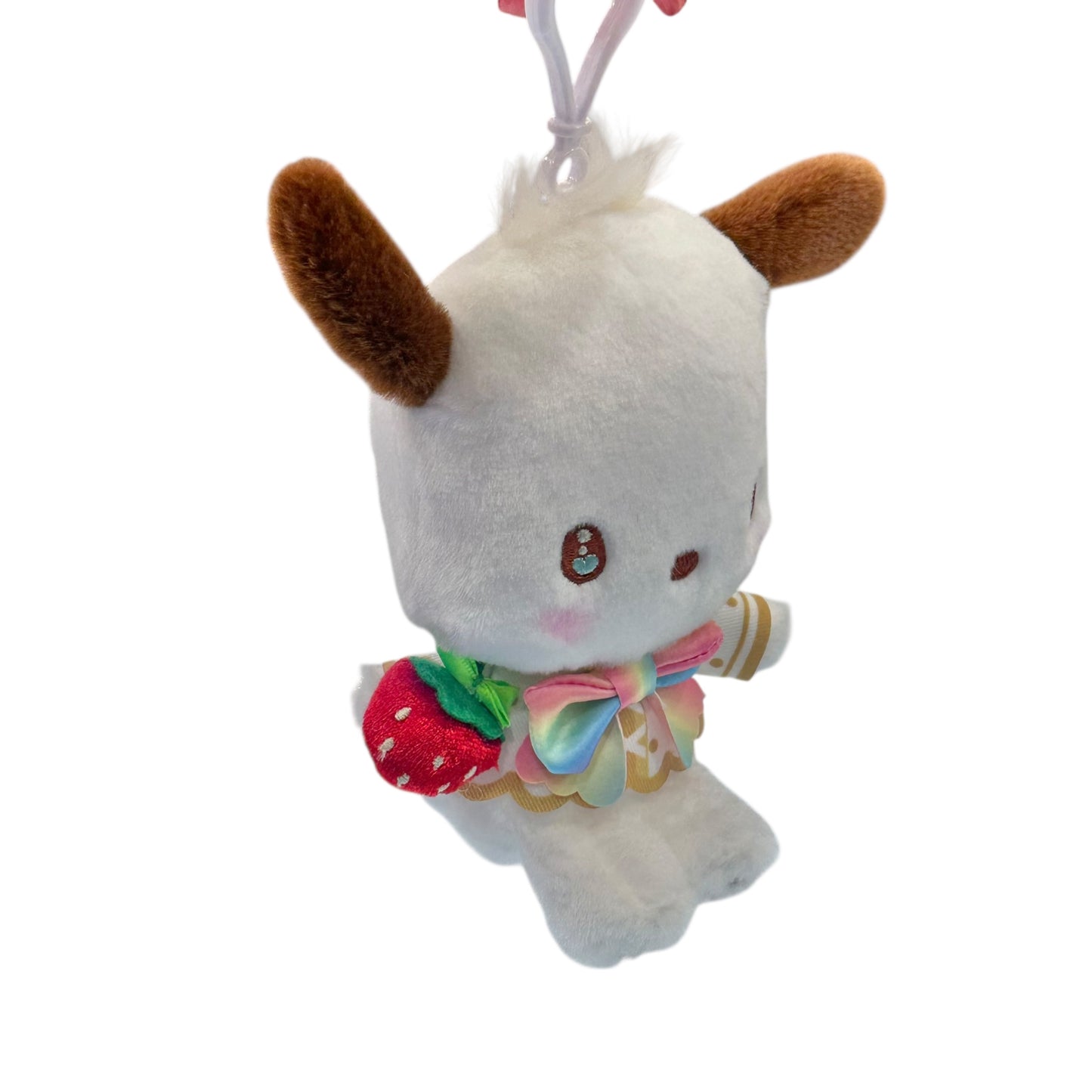 Pochacco "Strawberry Rainbow" Mascot Clip On
