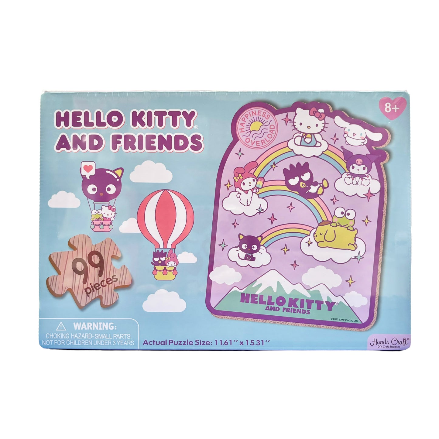 Sanrio Characters "Seize the Moment" Wooden Jigsaw Puzzle