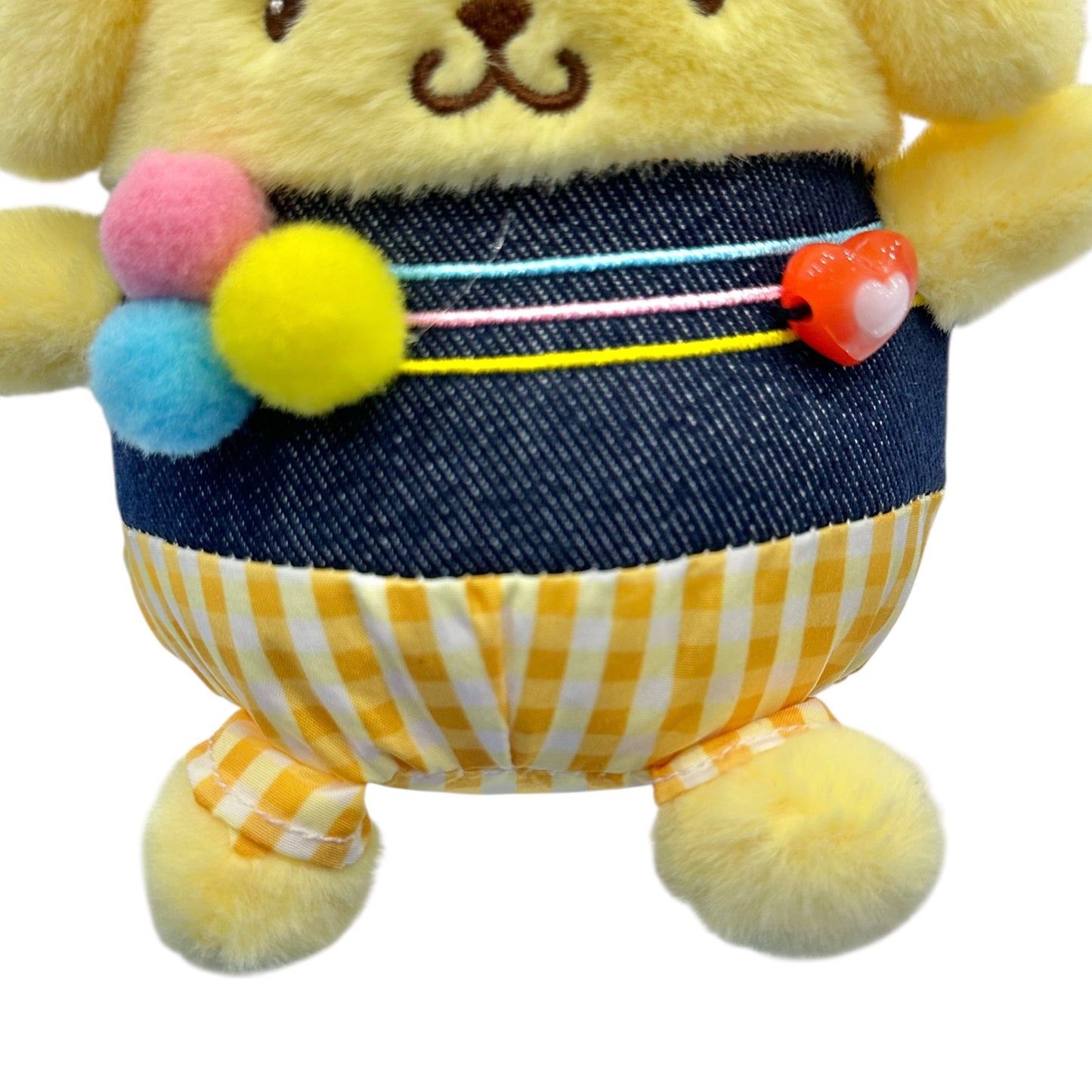 Pompompurin "Gingham Denim" Mascot Clip On
