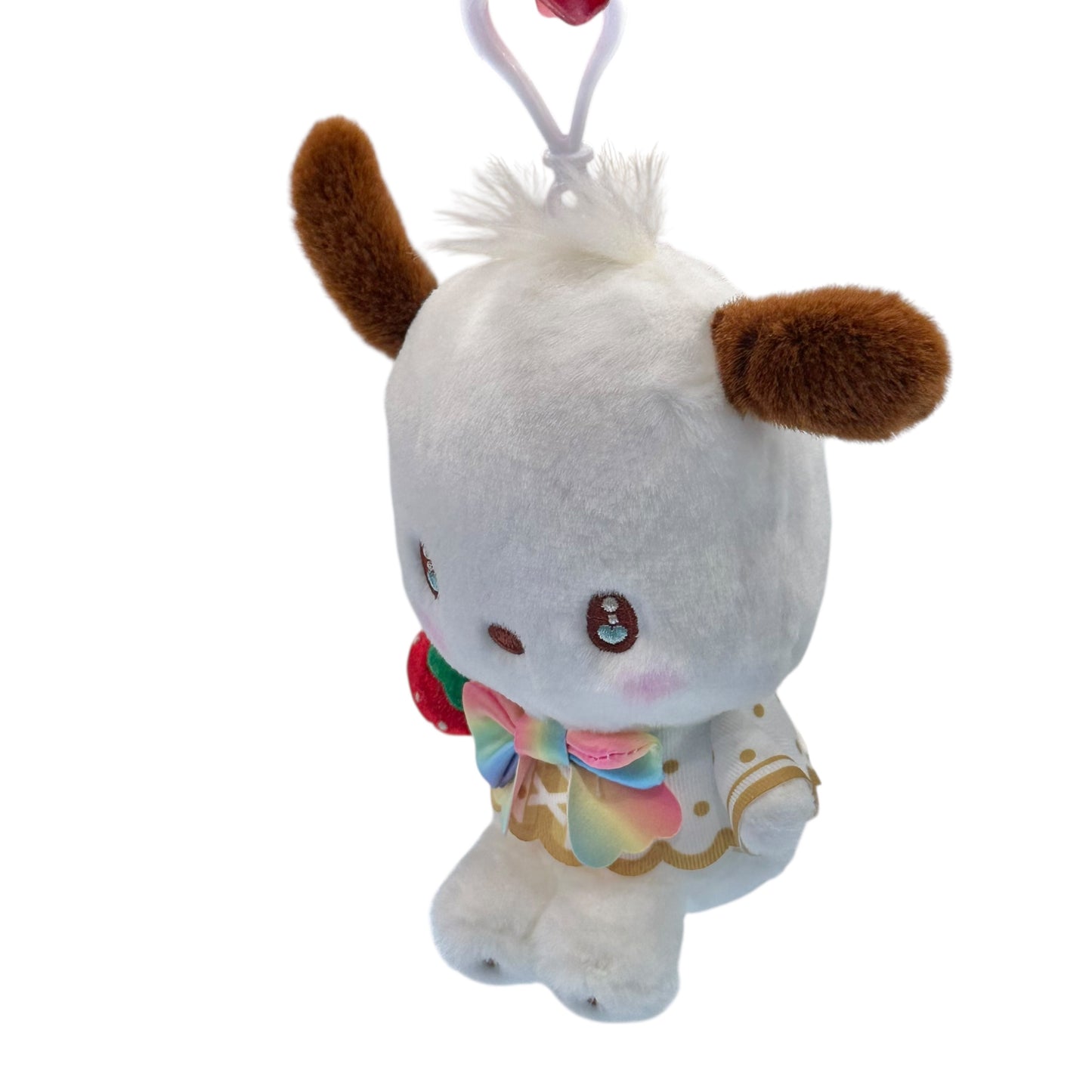 Pochacco "Strawberry Rainbow" Mascot Clip On