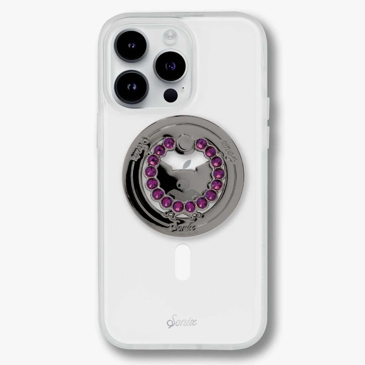Sonix x Kuromi Magnetic Rhinestone Phone Ring