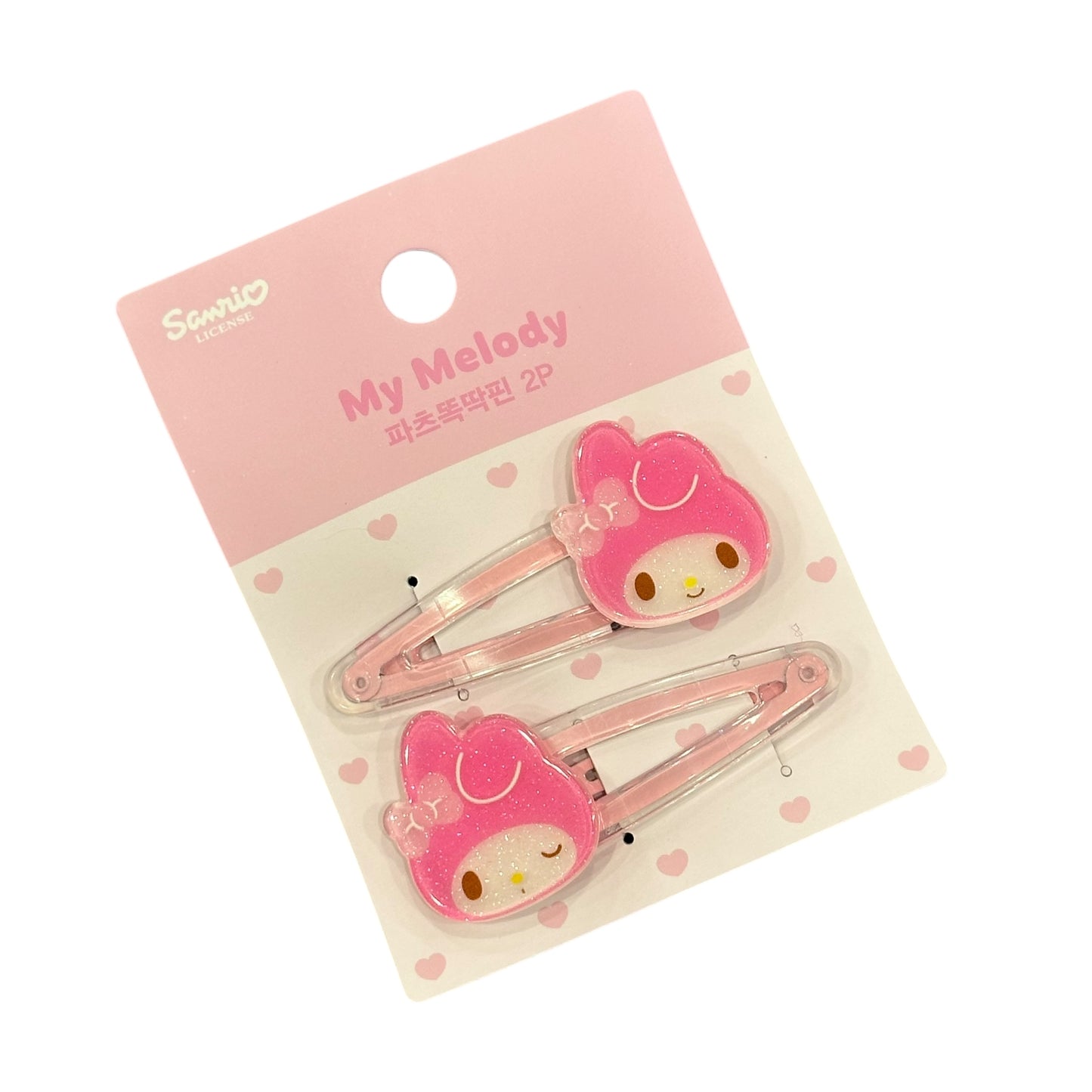 My Melody Snap Hair Clips w/ Decorative Part