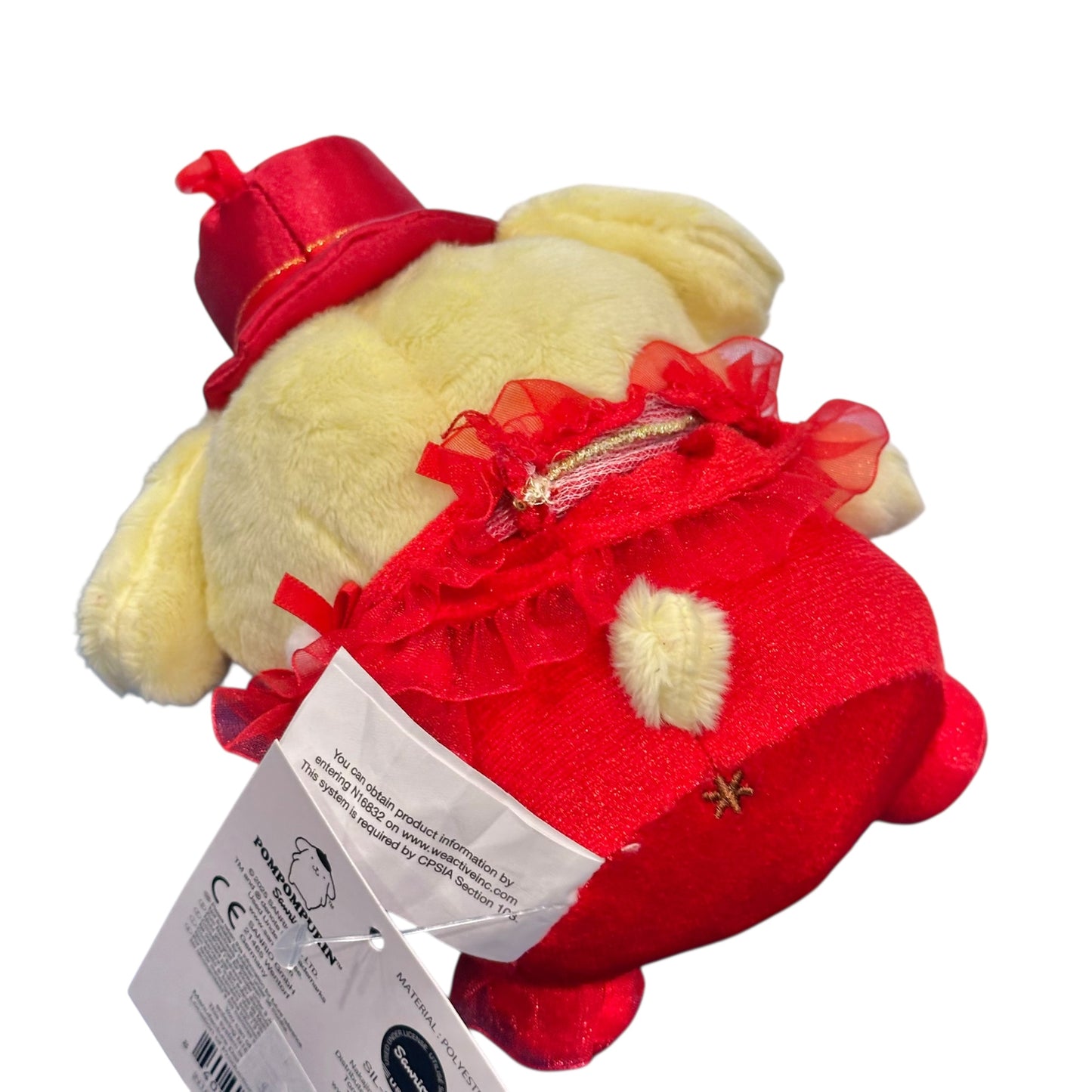 Pompompurin "Christmas Dress" Mascot Clip On