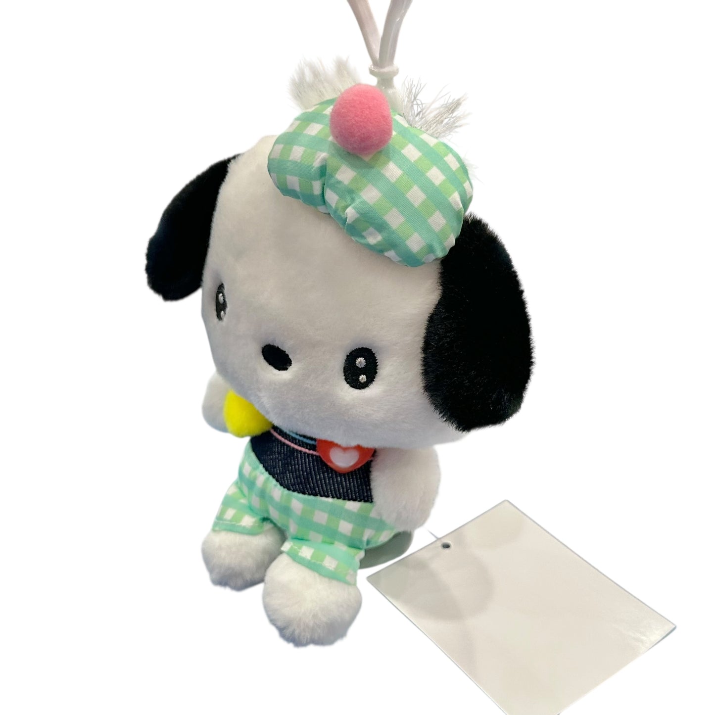 Pochacco "Gingham Denim" Mascot Clip On
