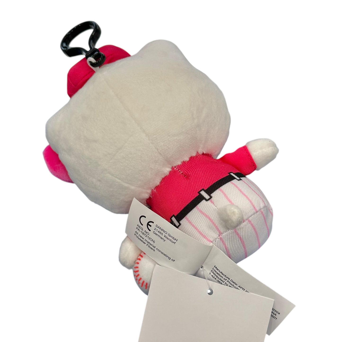 Hello Kitty "Baseball Club Activities" Mascot Clip On