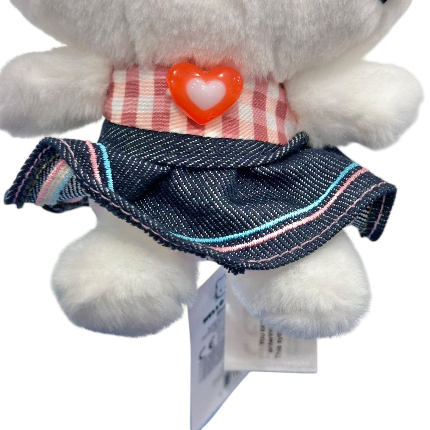 Hello Kitty "Gingham Denim" Mascot Clip On