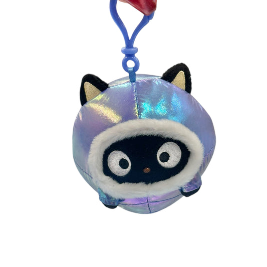 Chococat "Shiny Hooded Puffer Jacket" Mascot Clip On Plush