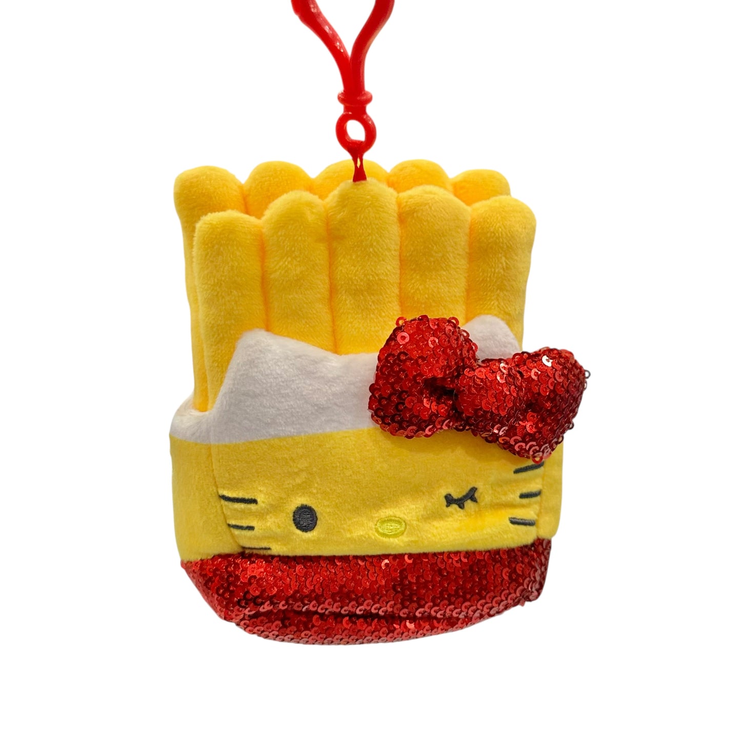 Hello Kitty "French Fries Burger Shop" Mascot Clip On