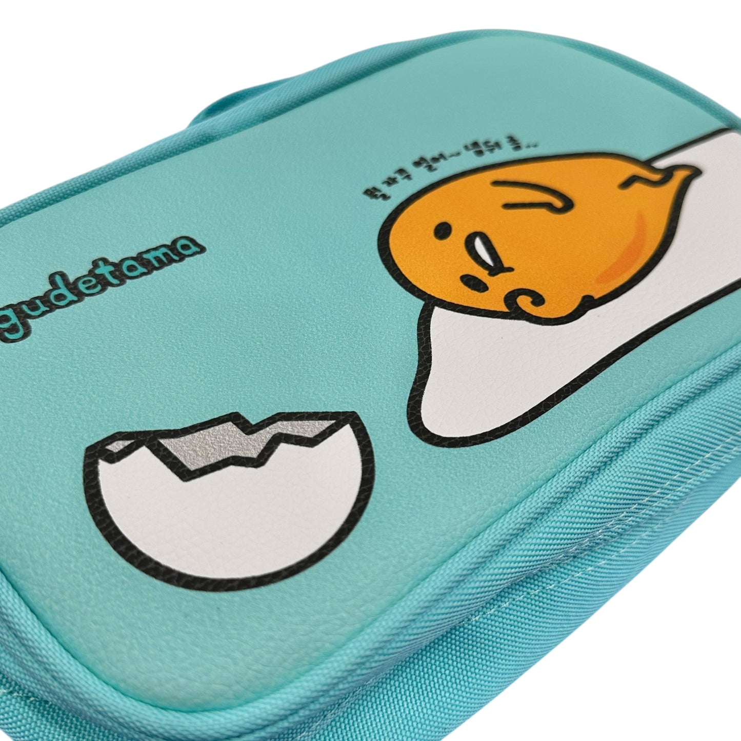 Gudetama Pencil Pouch w/ Handle (Teal)