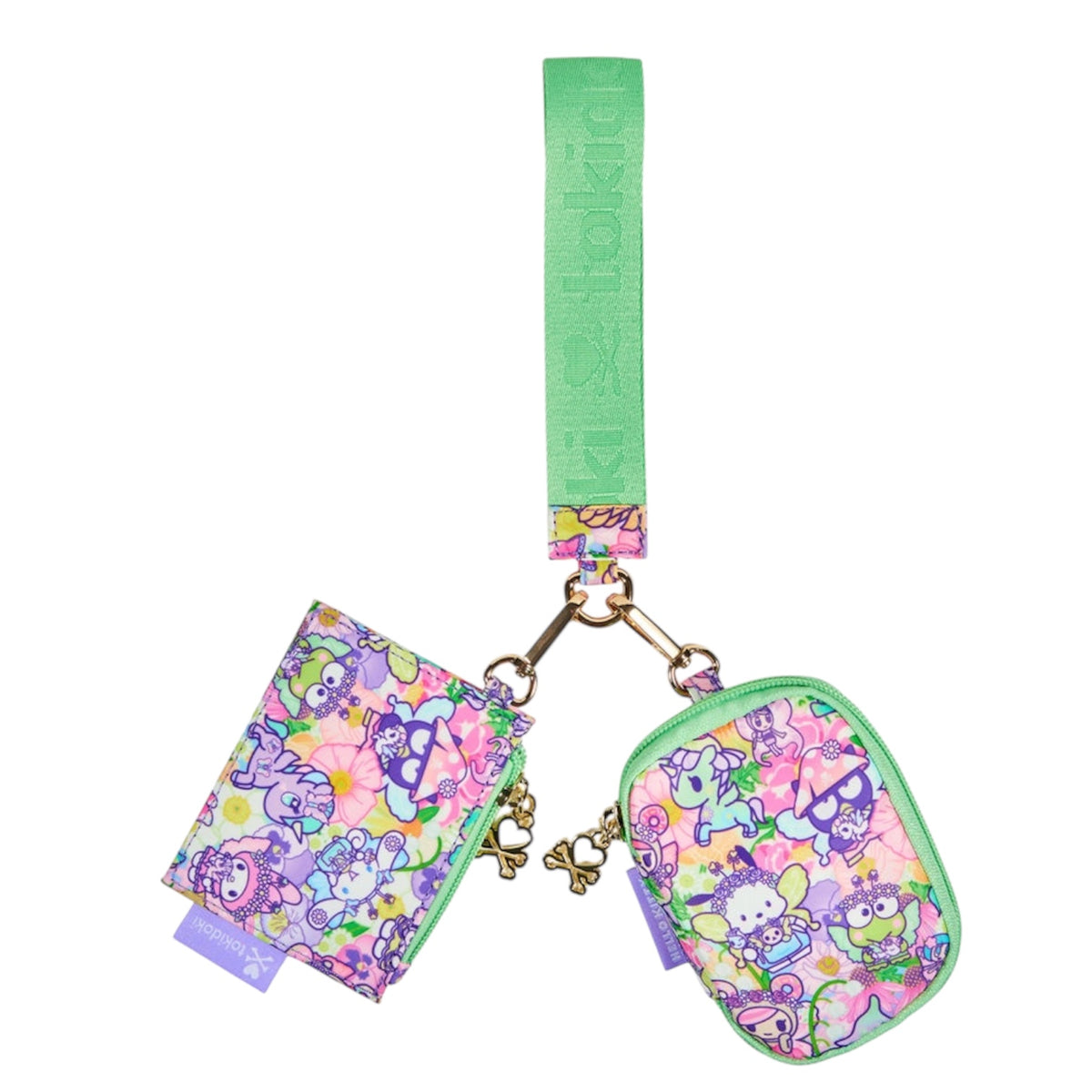 tokidoki x Hello Kitty & Friends "Butterfly Garden" 2-Pouch Wristlet