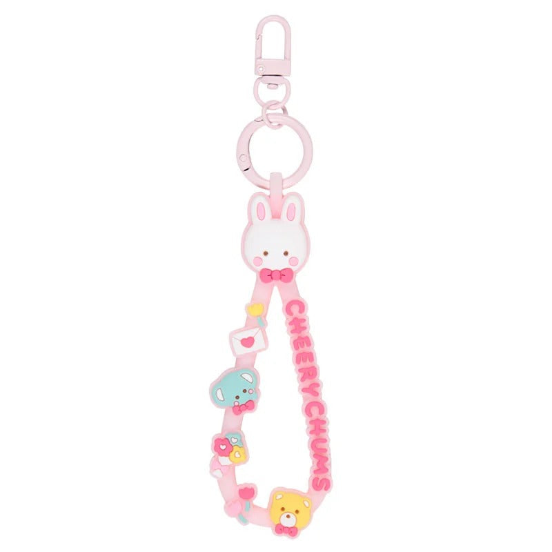 Cheery Chums Keyring w/ Rubber Strap