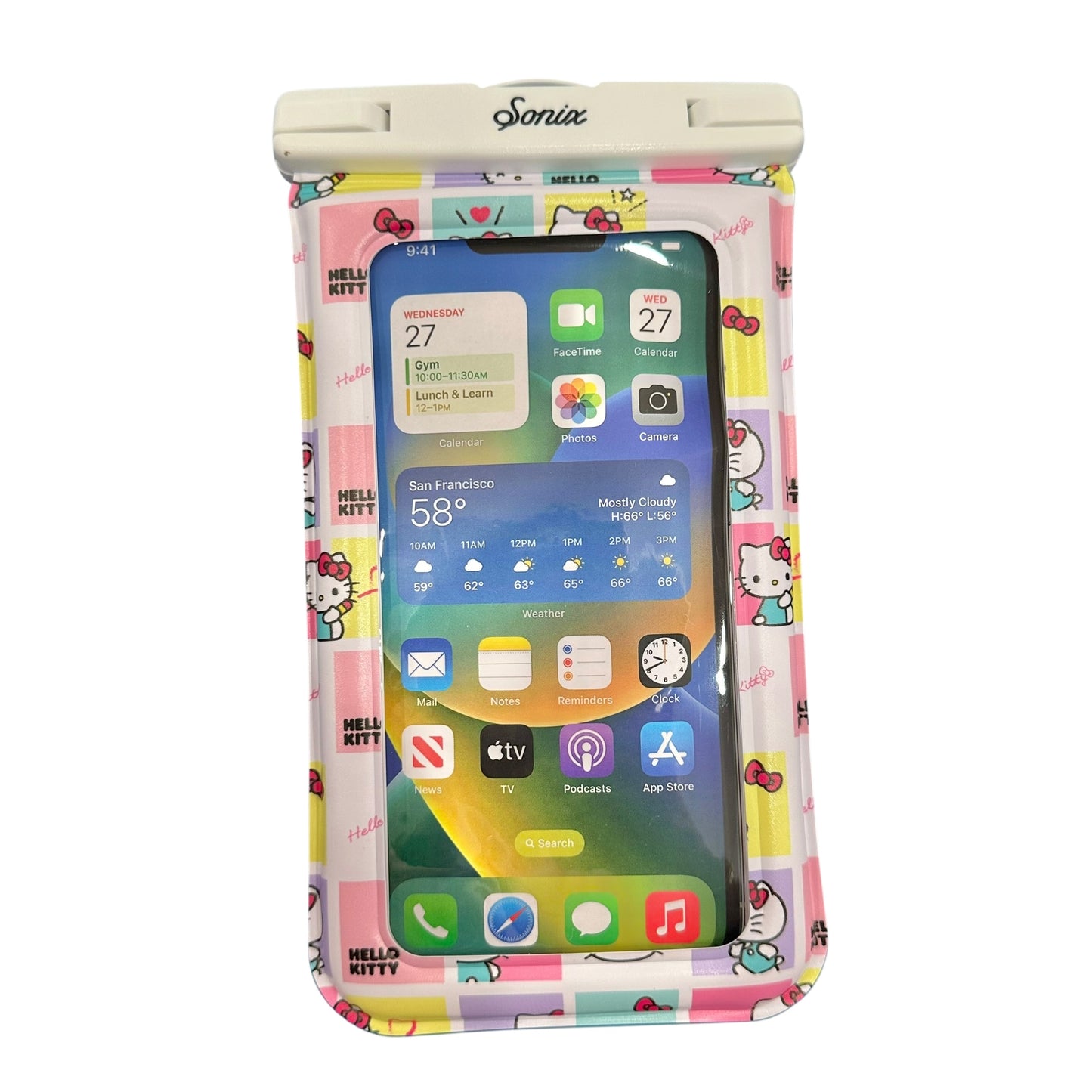 Sonix x Hello Kitty "Grid" Waterproof Phone Pouch