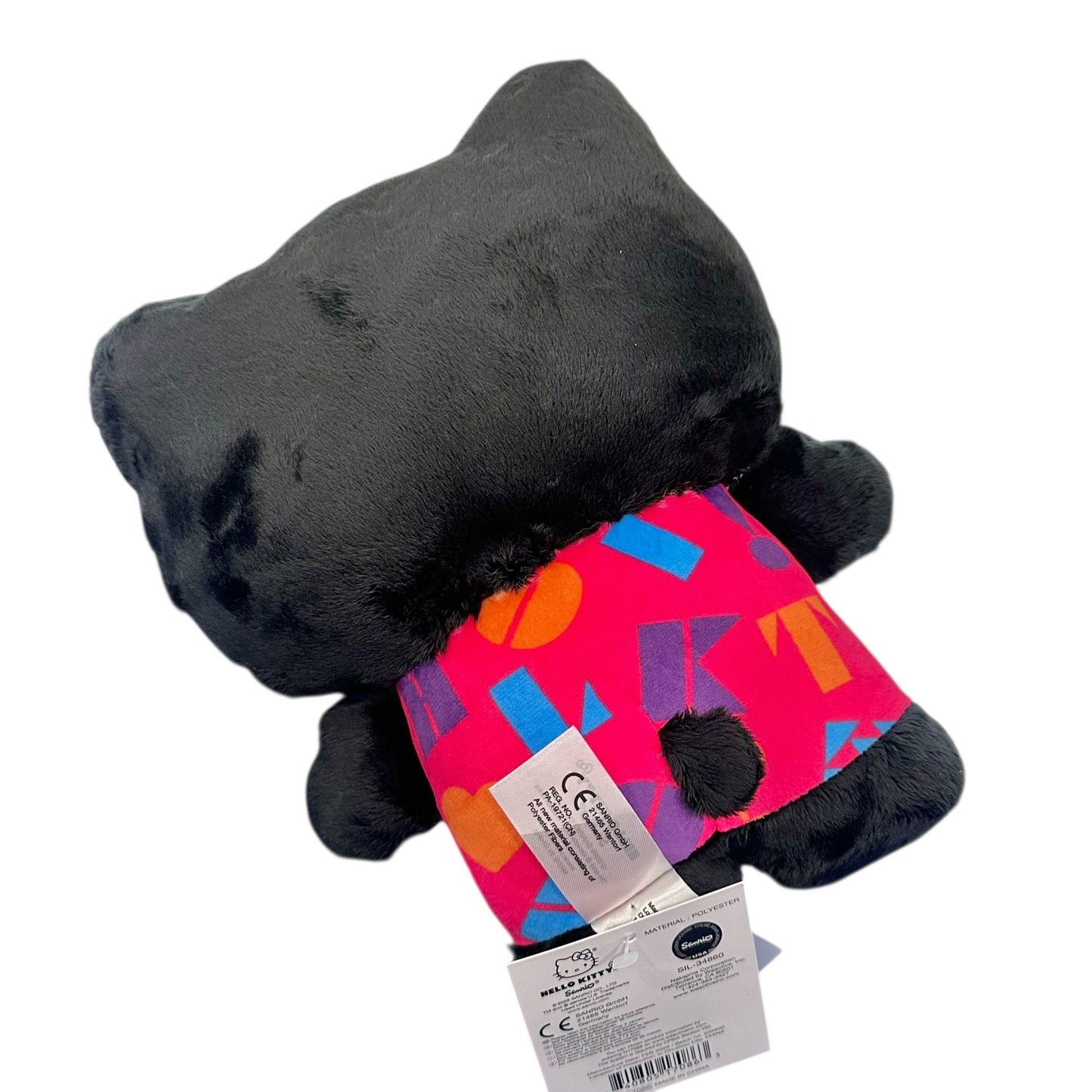 Hello Kitty "Black & Pink" Flat 10in Plush