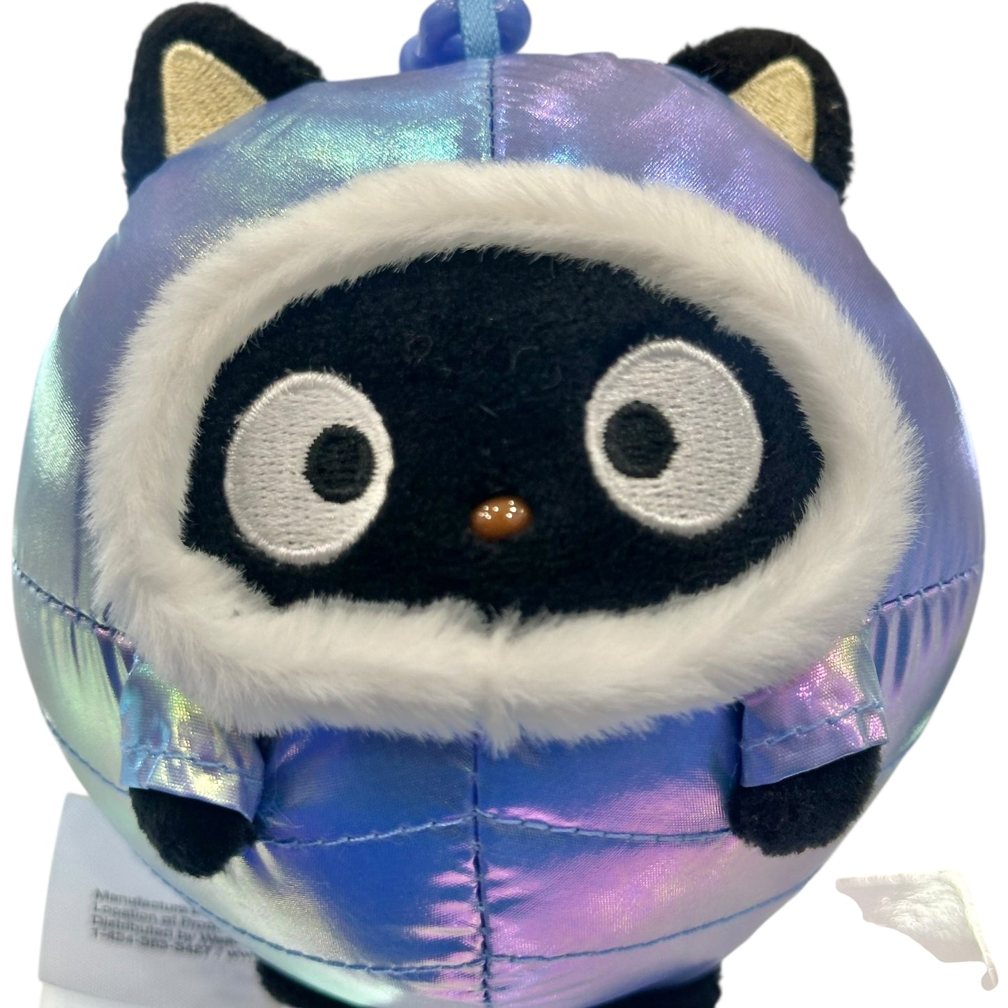 Chococat "Shiny Hooded Puffer Jacket" Mascot Clip On Plush