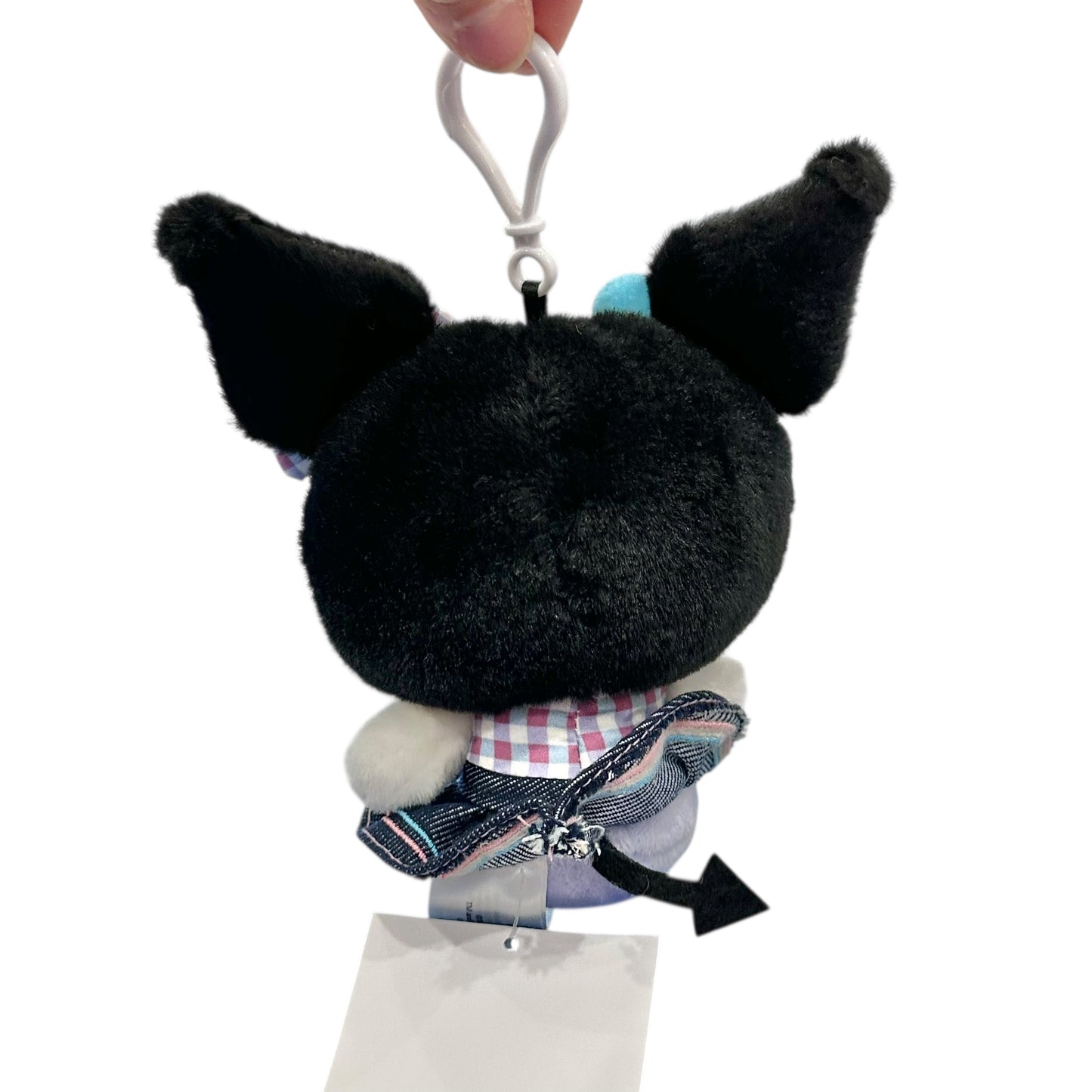 Kuromi "Gingham Denim" Mascot Clip On