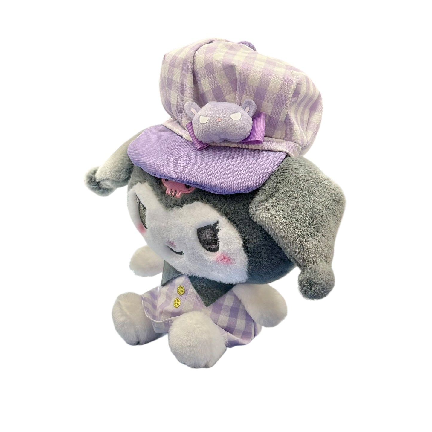 Kuromi "Gingham Casquette" 8in Plush