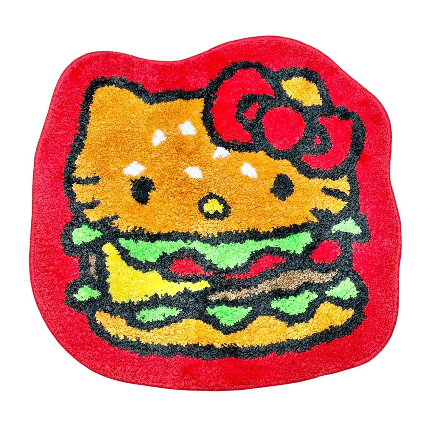 Hello Kitty "Burger Shop" Die-Cut Rug