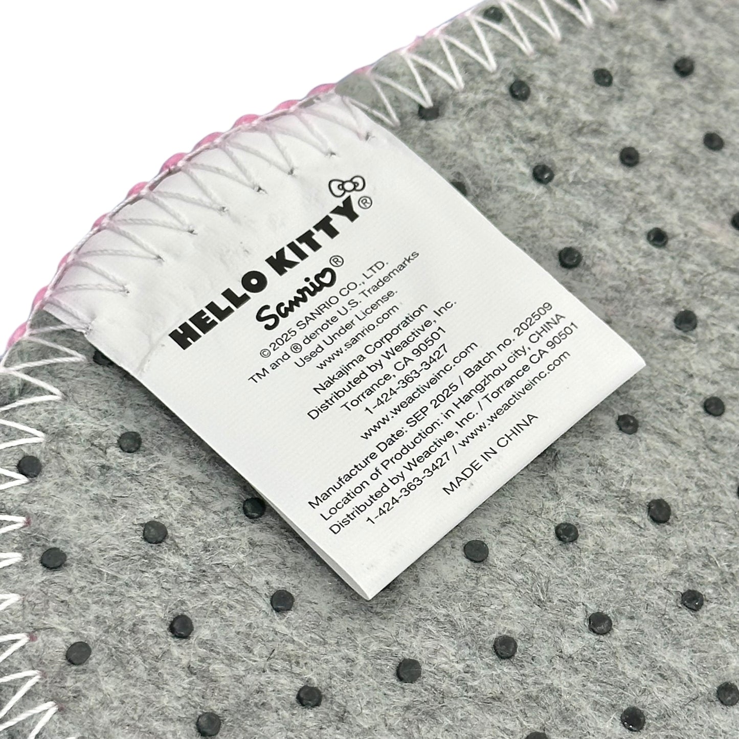 Hello Kitty "Gingham Interior" Die-Cut Rug