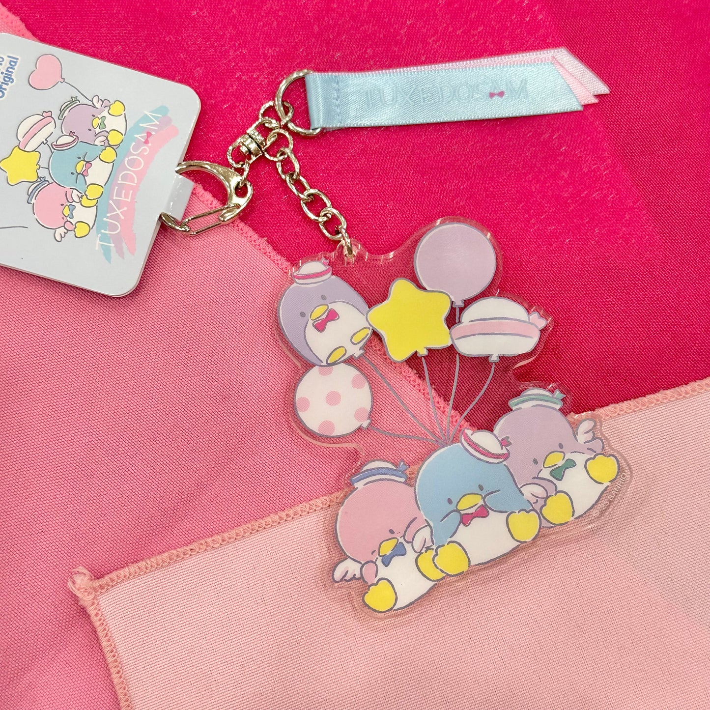 Tuxedosam "Balloon Dreams" Acrylic Keychain
