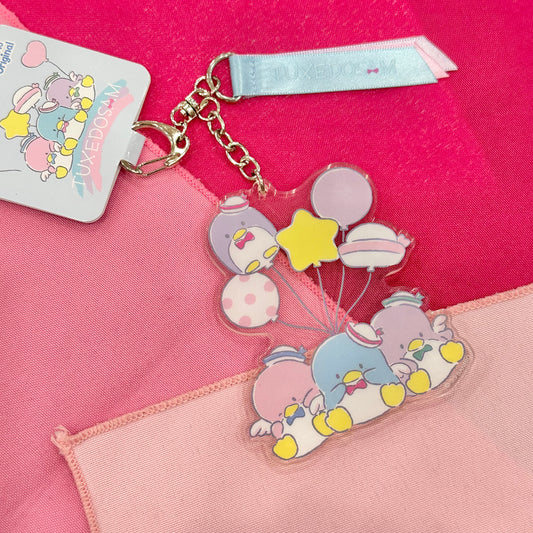 Tuxedosam "Balloon Dreams" Acrylic Keychain