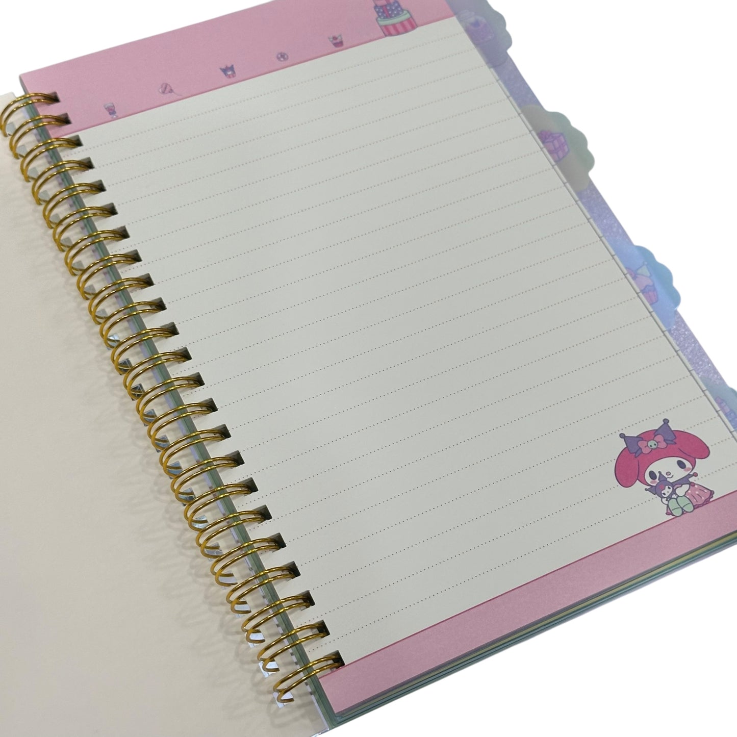 Kuromi Bling Bling 4-Tab Index Notebook