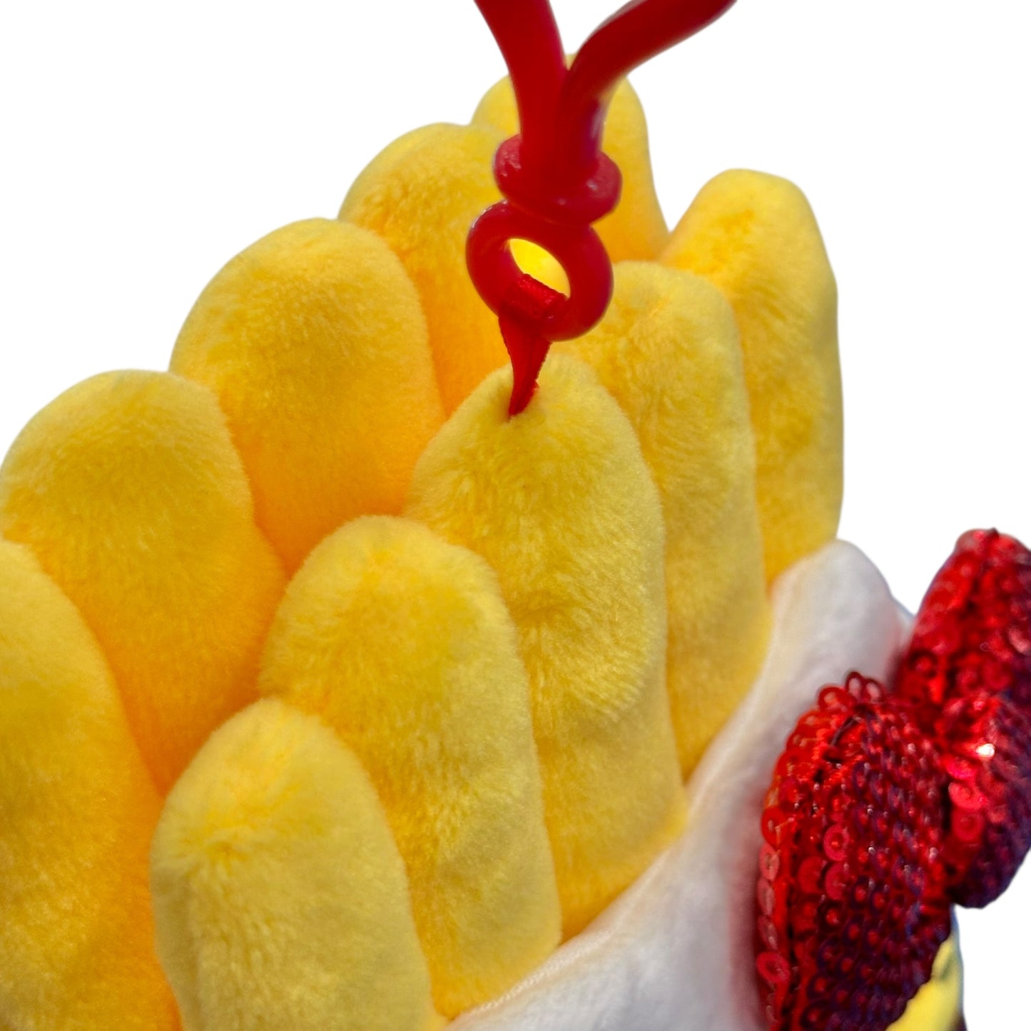 Hello Kitty "French Fries Burger Shop" Mascot Clip On