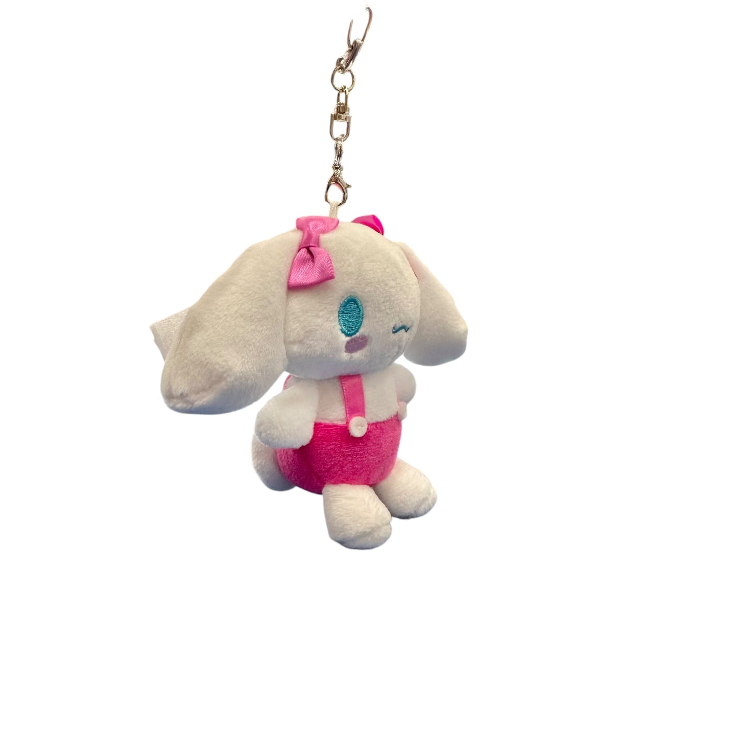 Cinnamoroll "Pink Dungarees" Mascot Key Clip