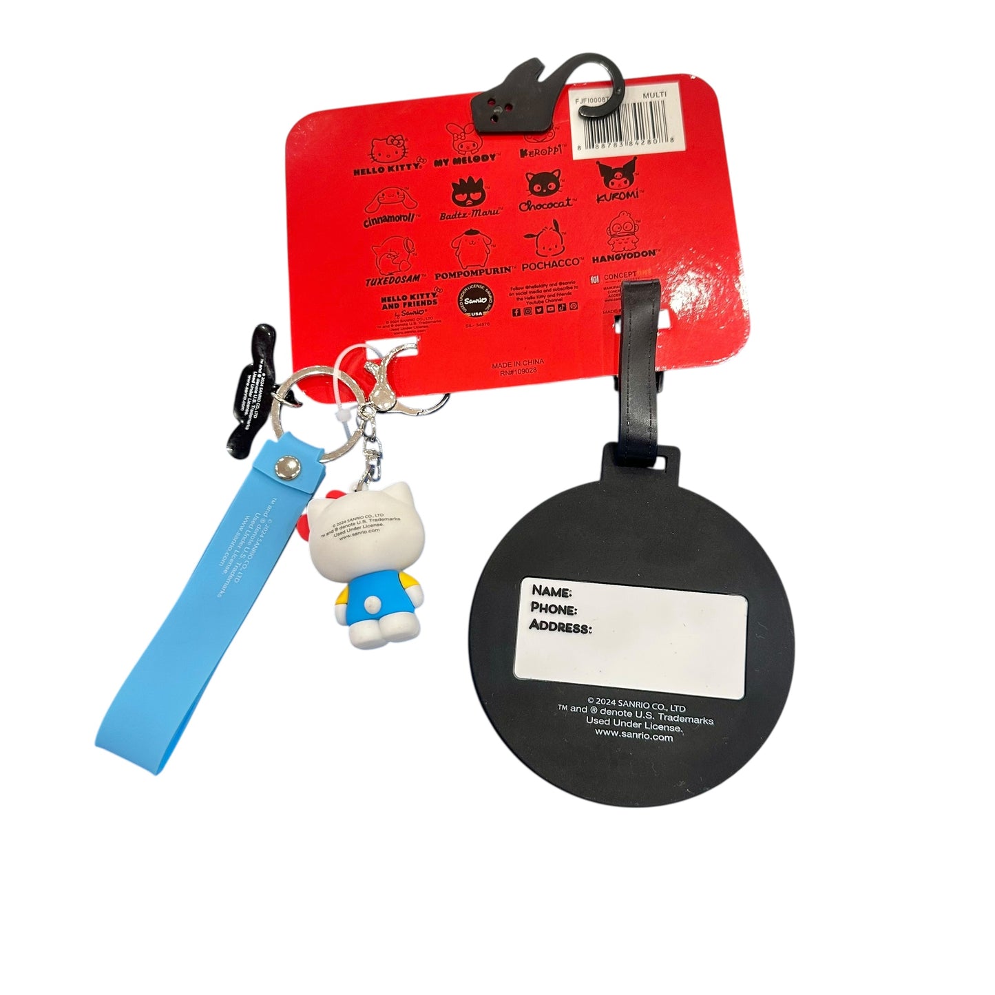 Hello Kitty & Cinnamoroll Luggage Tag