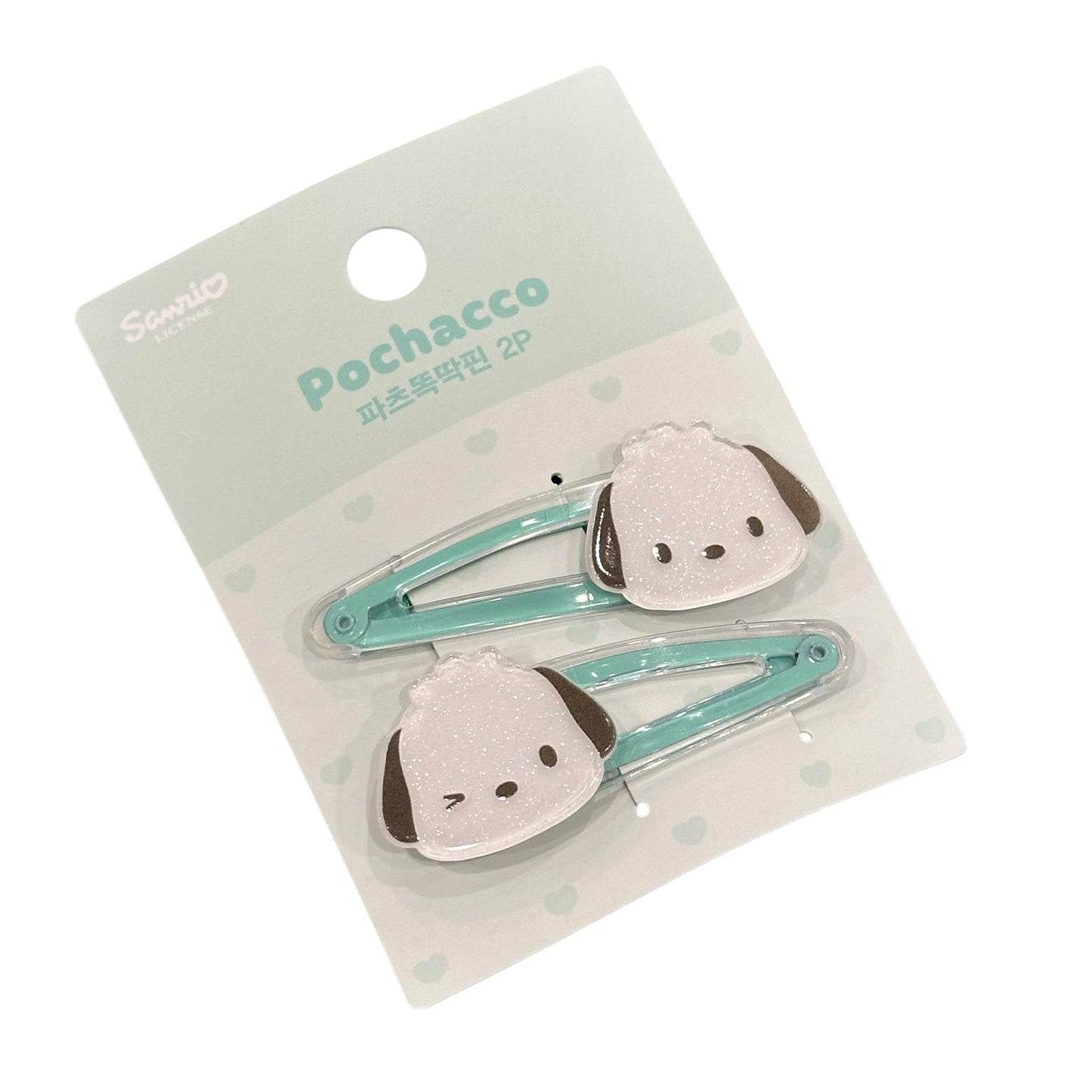 Pochacco Snap Hair Clips w/ Decorative Part
