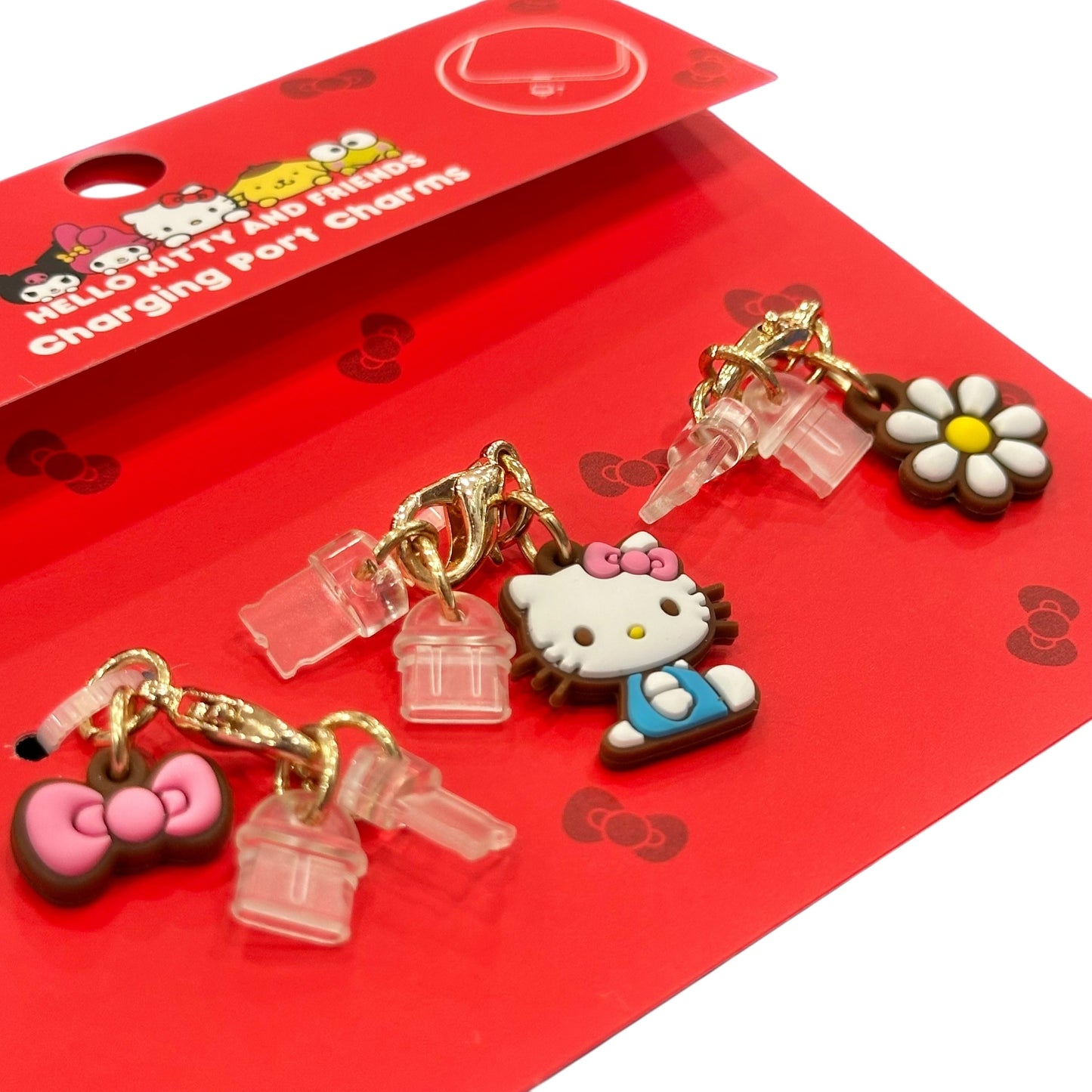 Hello Kitty "Pink Bows" Charging Port Charms