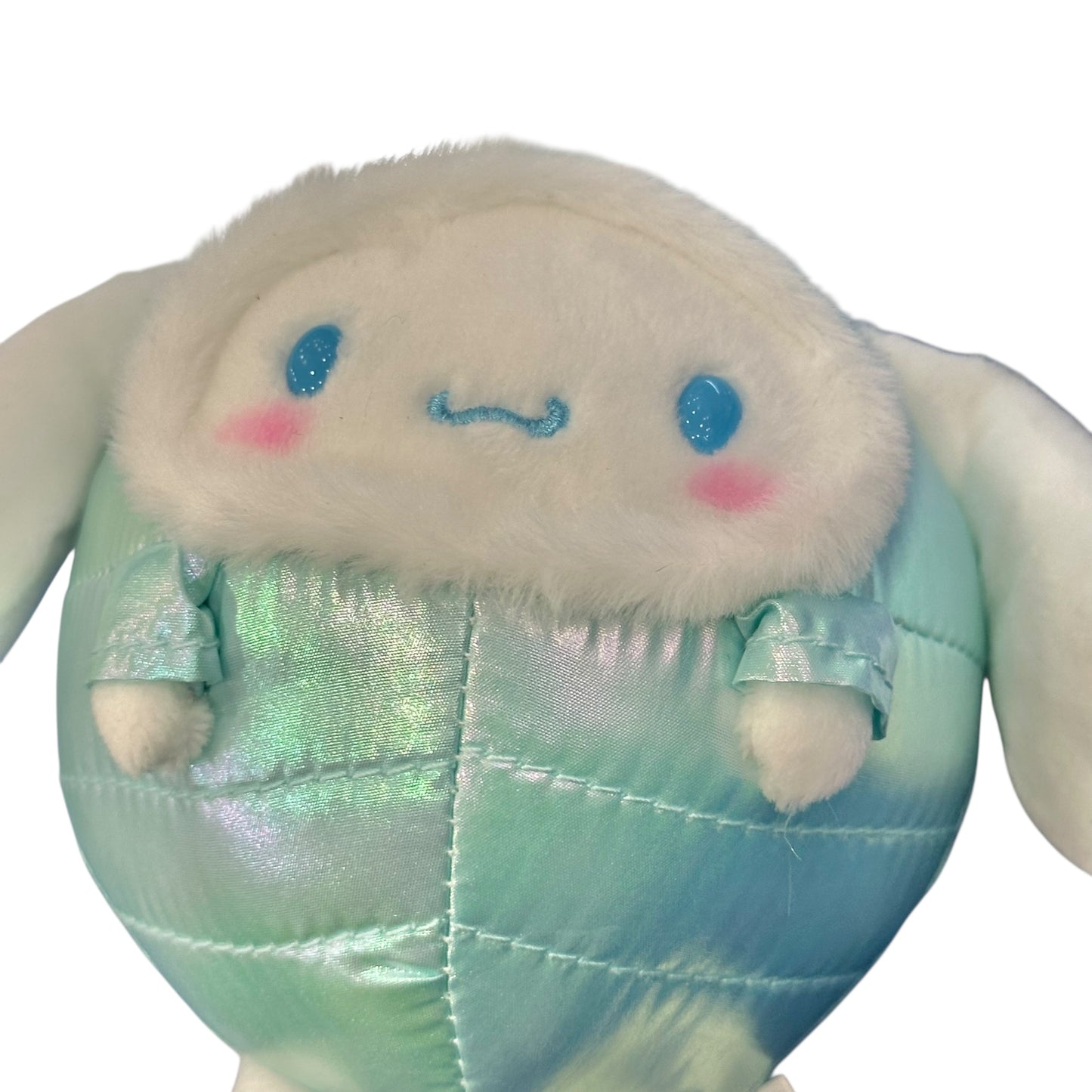 Cinnamoroll "Shiny Hooded Puffer Jacket" Mascot Clip On Plush