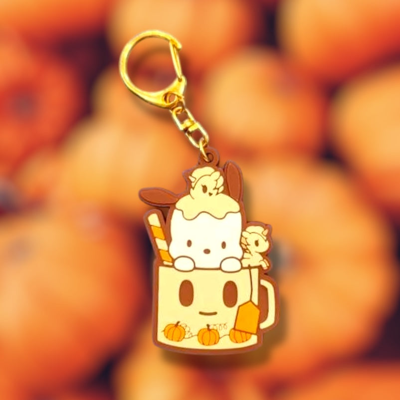 tokidoki x Hello Kitty & Friends "Pumpkin Spice" Blind Box Rubber Keychain