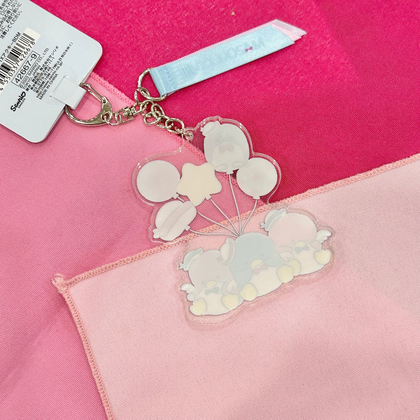 Tuxedosam "Balloon Dreams" Acrylic Keychain