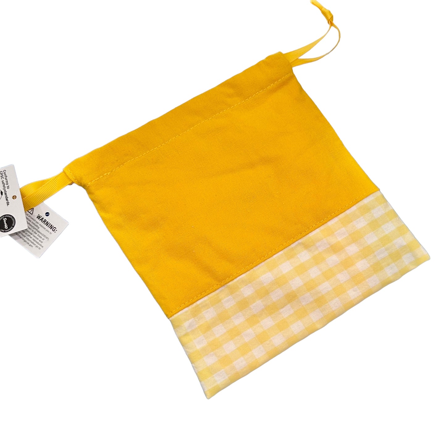 Pompompurin "Chenille Gingham" Drawstring Bag