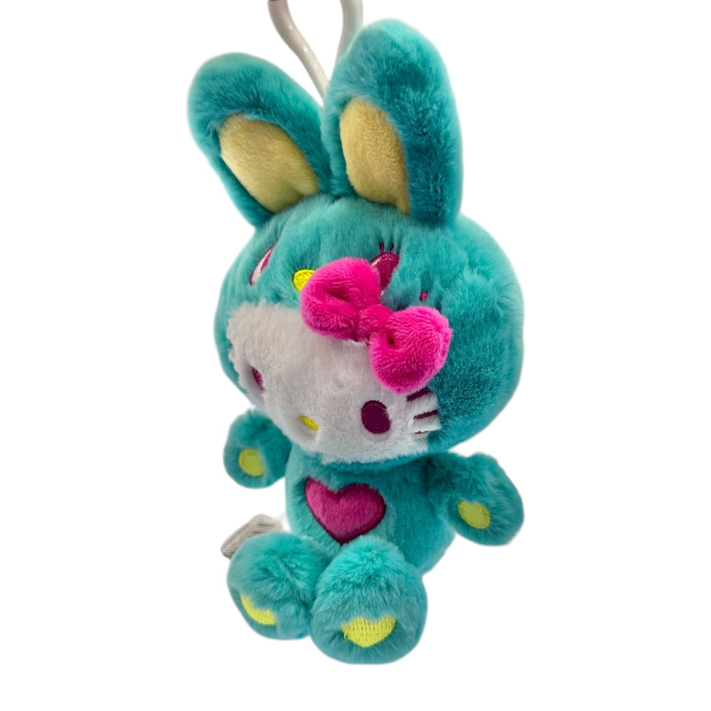 Hello Kitty "Green Colorful Bunny" Mascot Key Clip