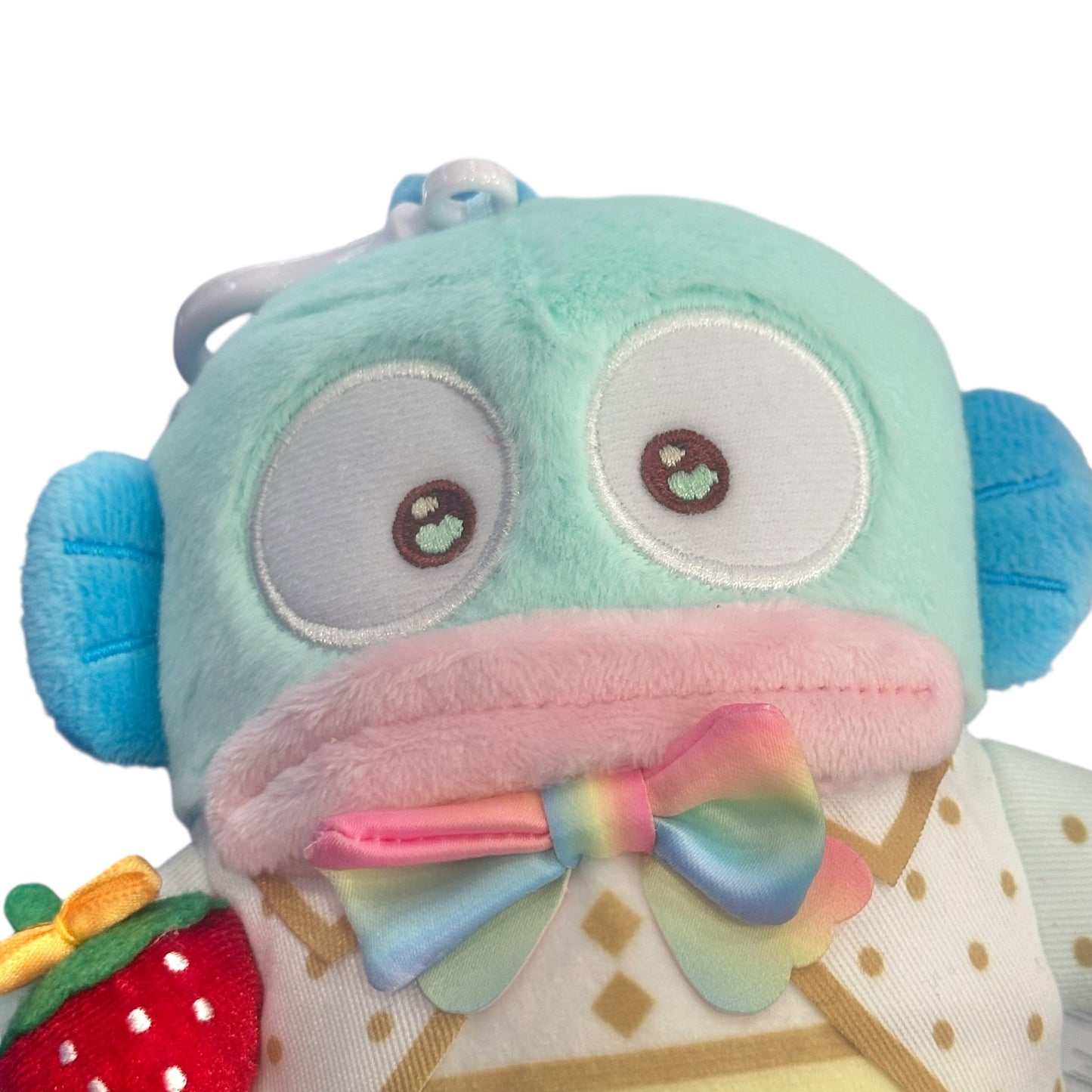 Hangyodon "Strawberry Rainbow" Mascot Clip On