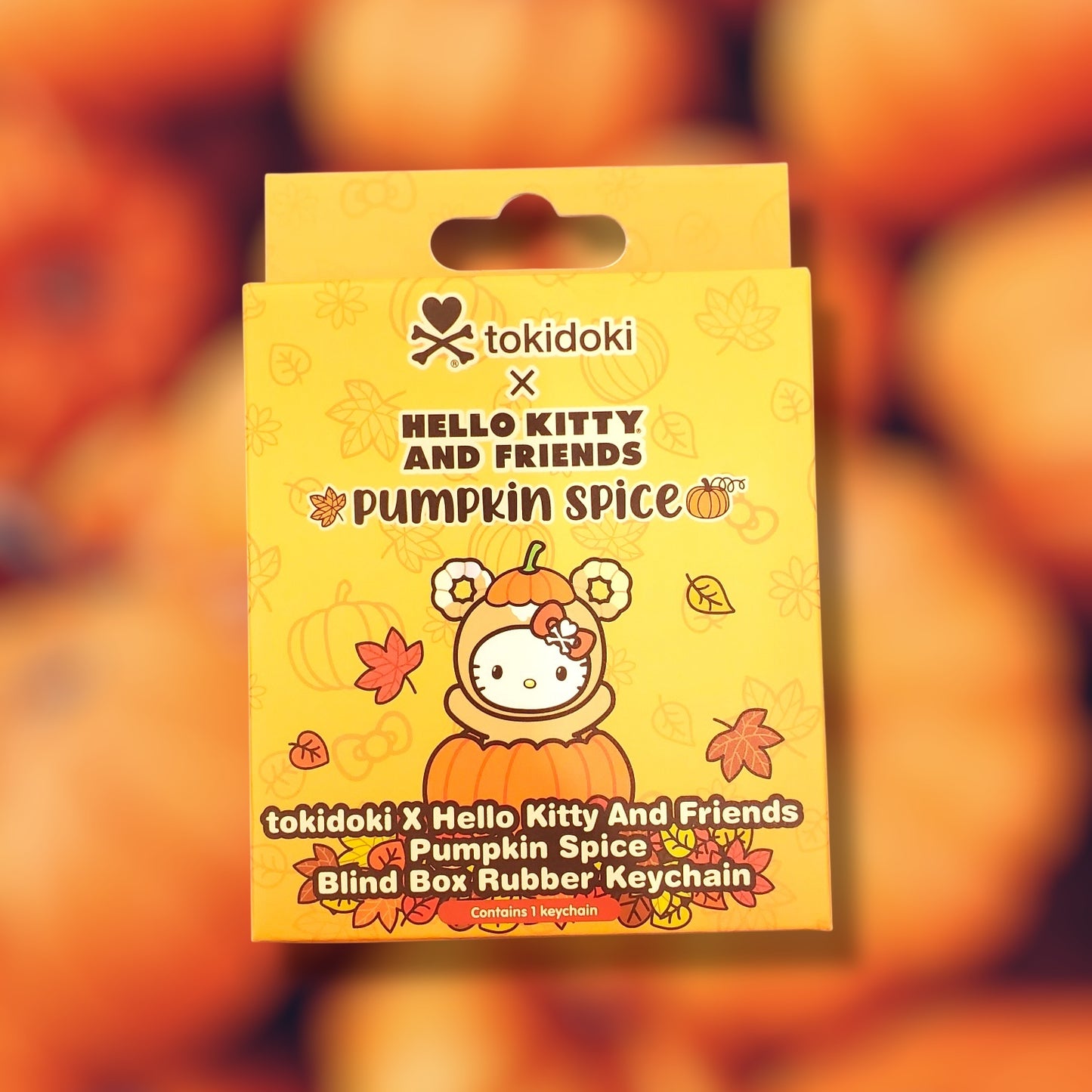 tokidoki x Hello Kitty & Friends "Pumpkin Spice" Blind Box Rubber Keychain
