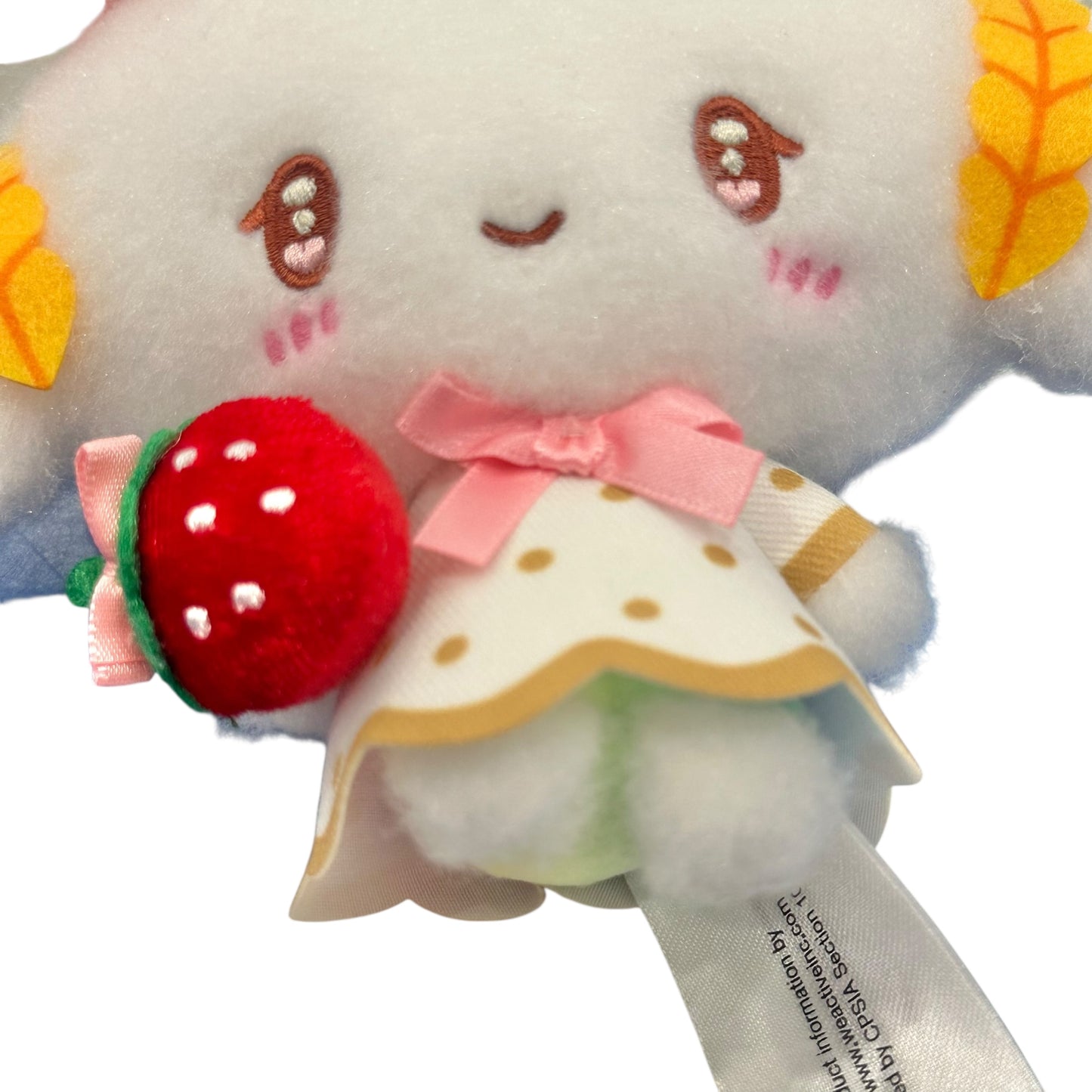 Cogimyun "Strawberry Rainbow" Mascot Clip On