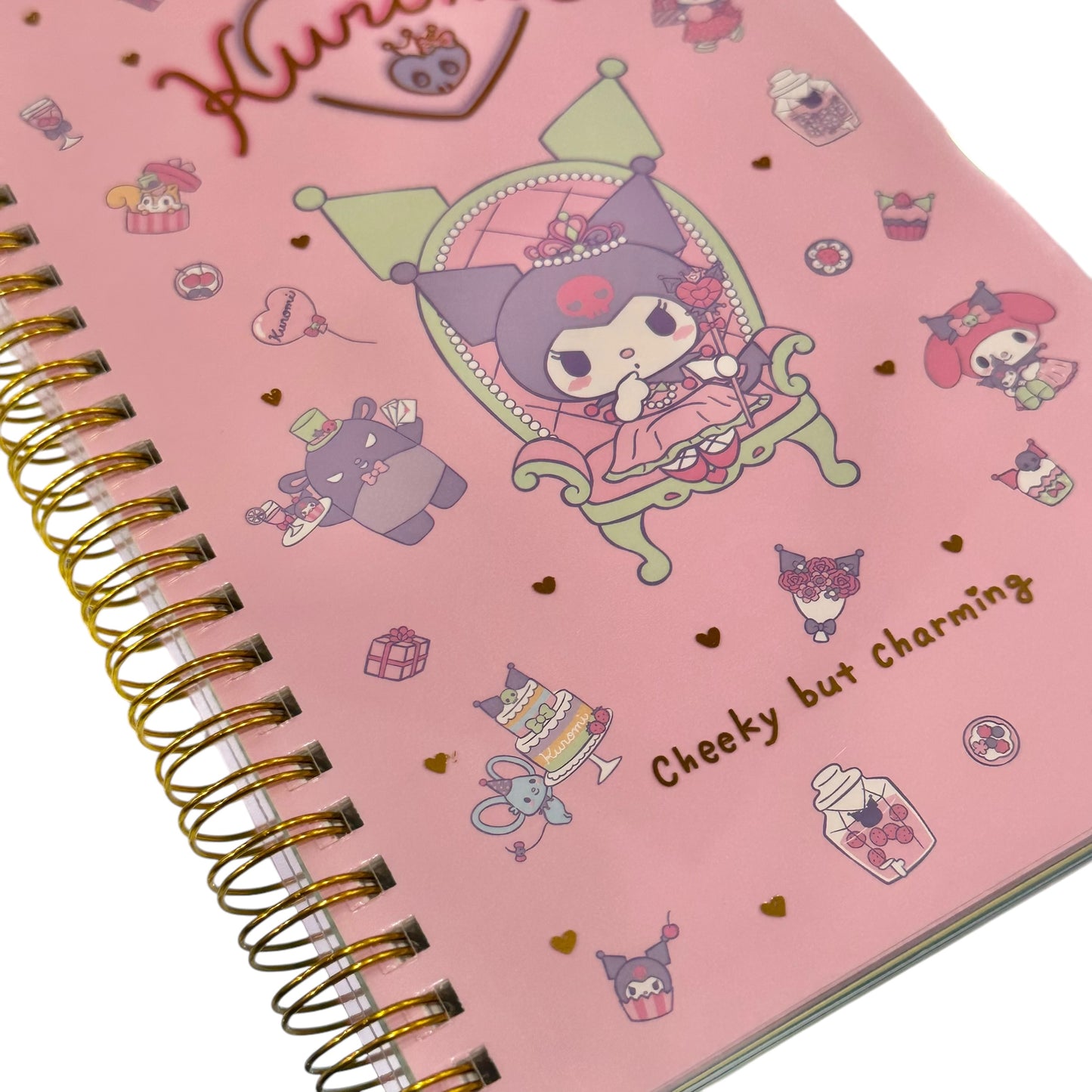Kuromi Bling Bling 4-Tab Index Notebook